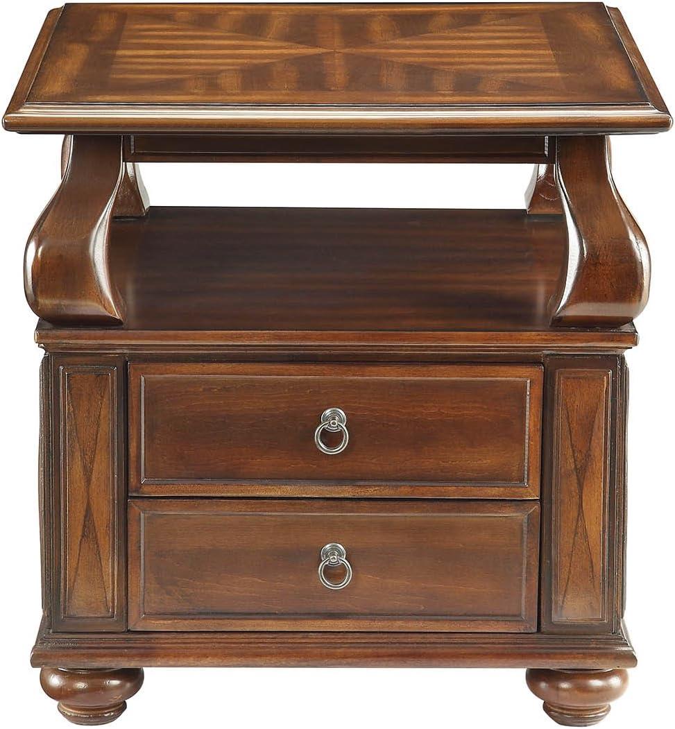 Charleen Solid Wood Top 2 - Drawer End Table
