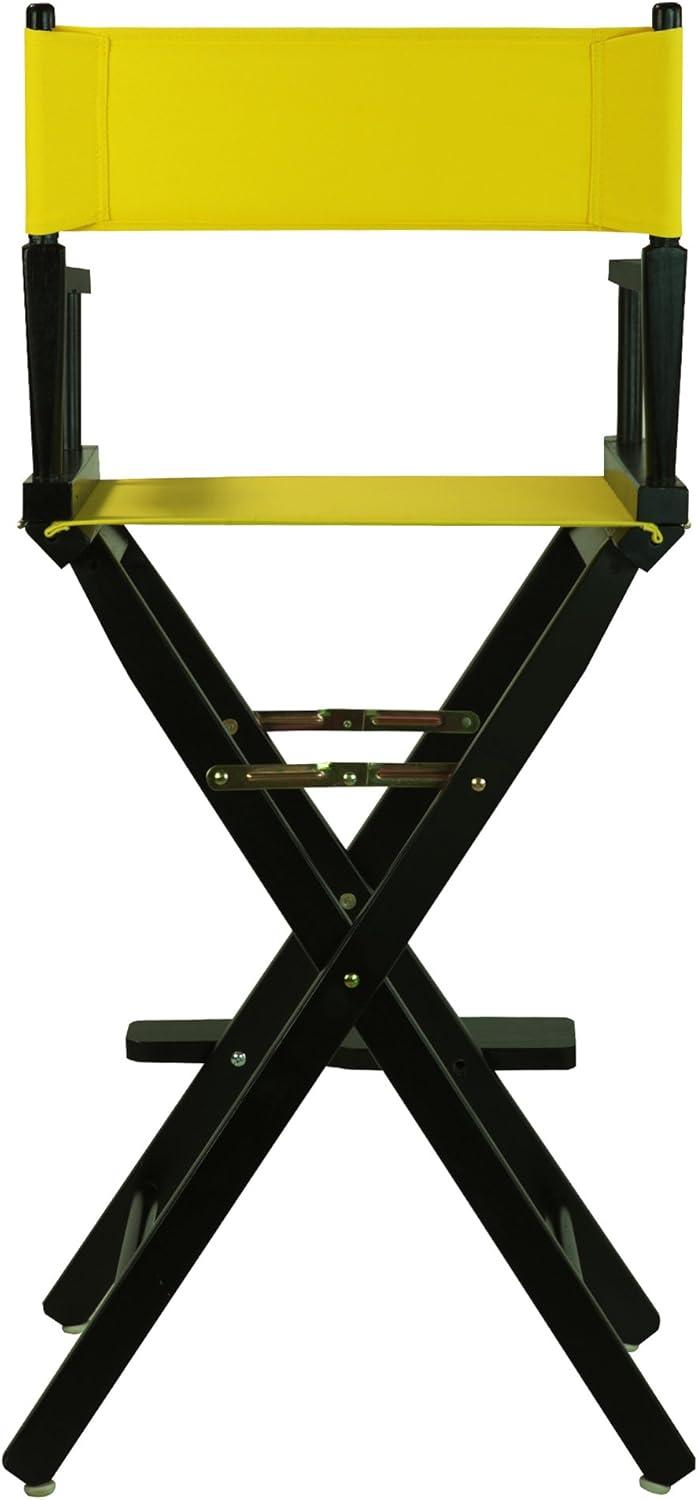 "30" Director's Chair Black Frame-Yellow Canvas"