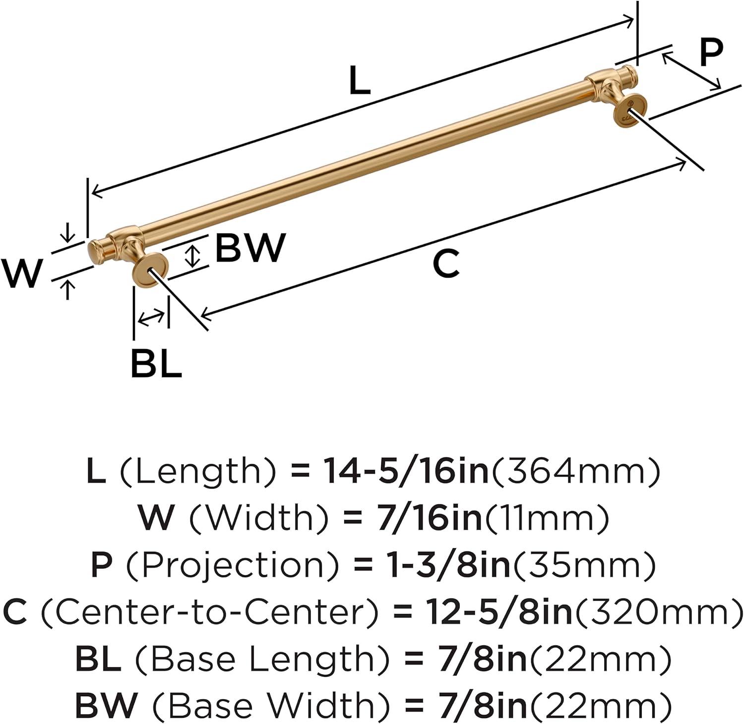 Winsome 12-5/8 inch (320mm) Center-to-Center