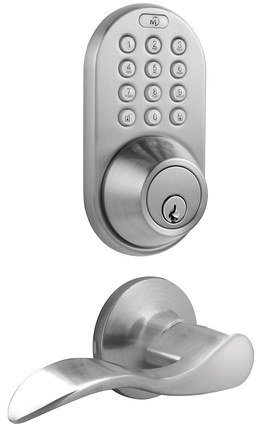Complete Entry Lever Set with Electronic Deadbolt