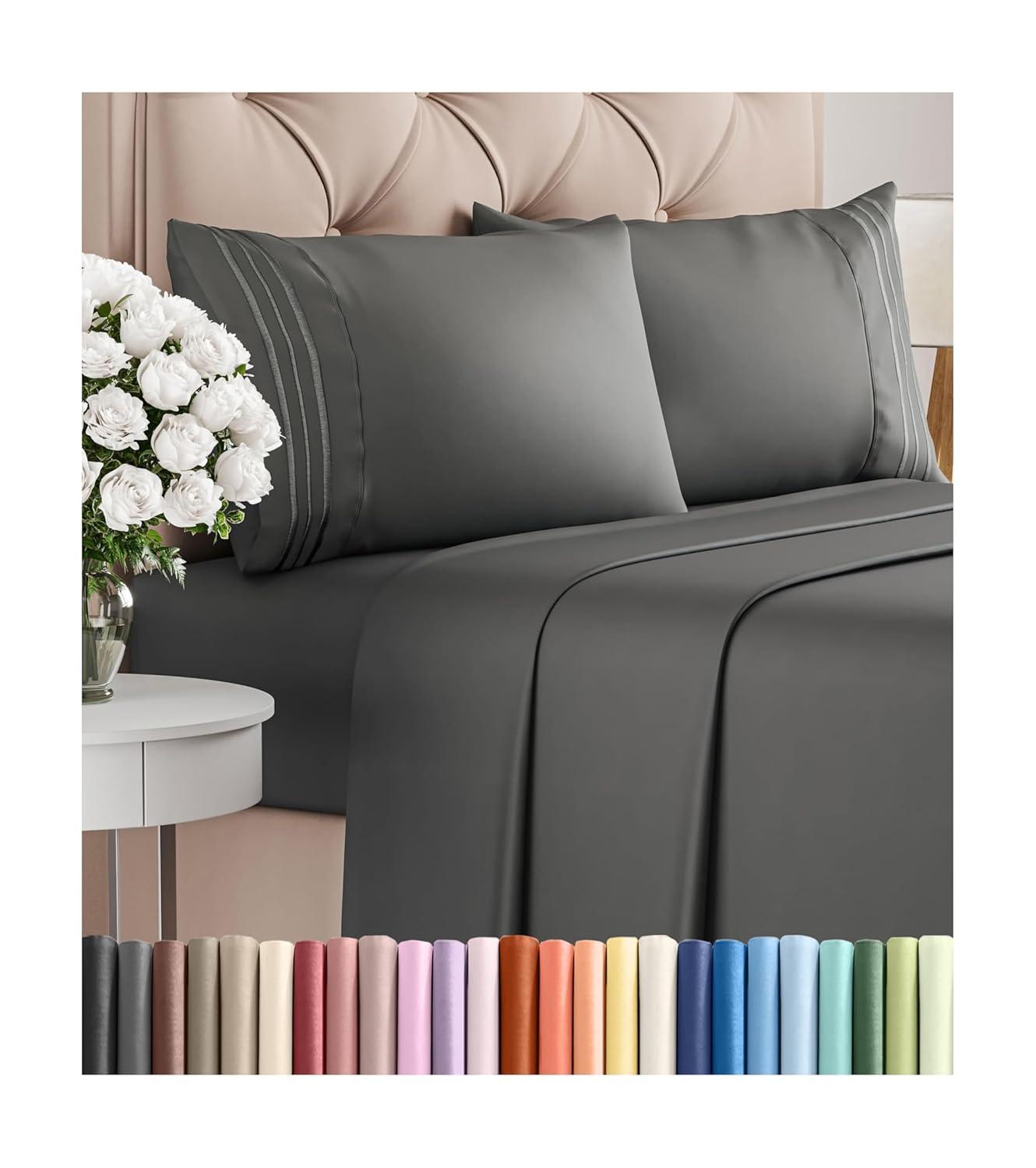 CGK Linens 4 Piece Sheet Set Premium Cooling, Soft & Wrinkle Free Sheet Set & Reviews | Wayfair