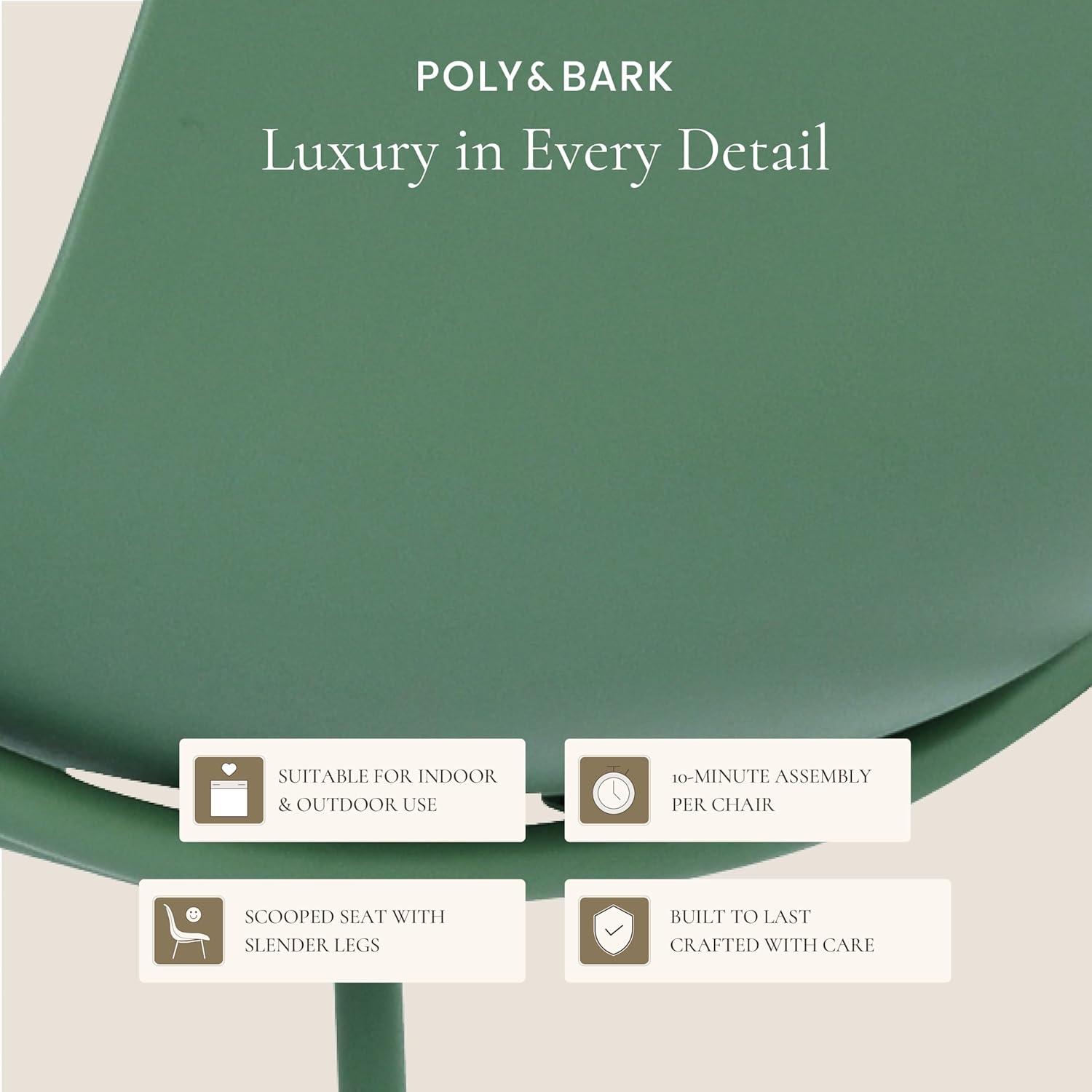Poly and Bark Poly & Bark Isla Counter Stool (Set of 3) - 25" Seat Height Pistachio Green