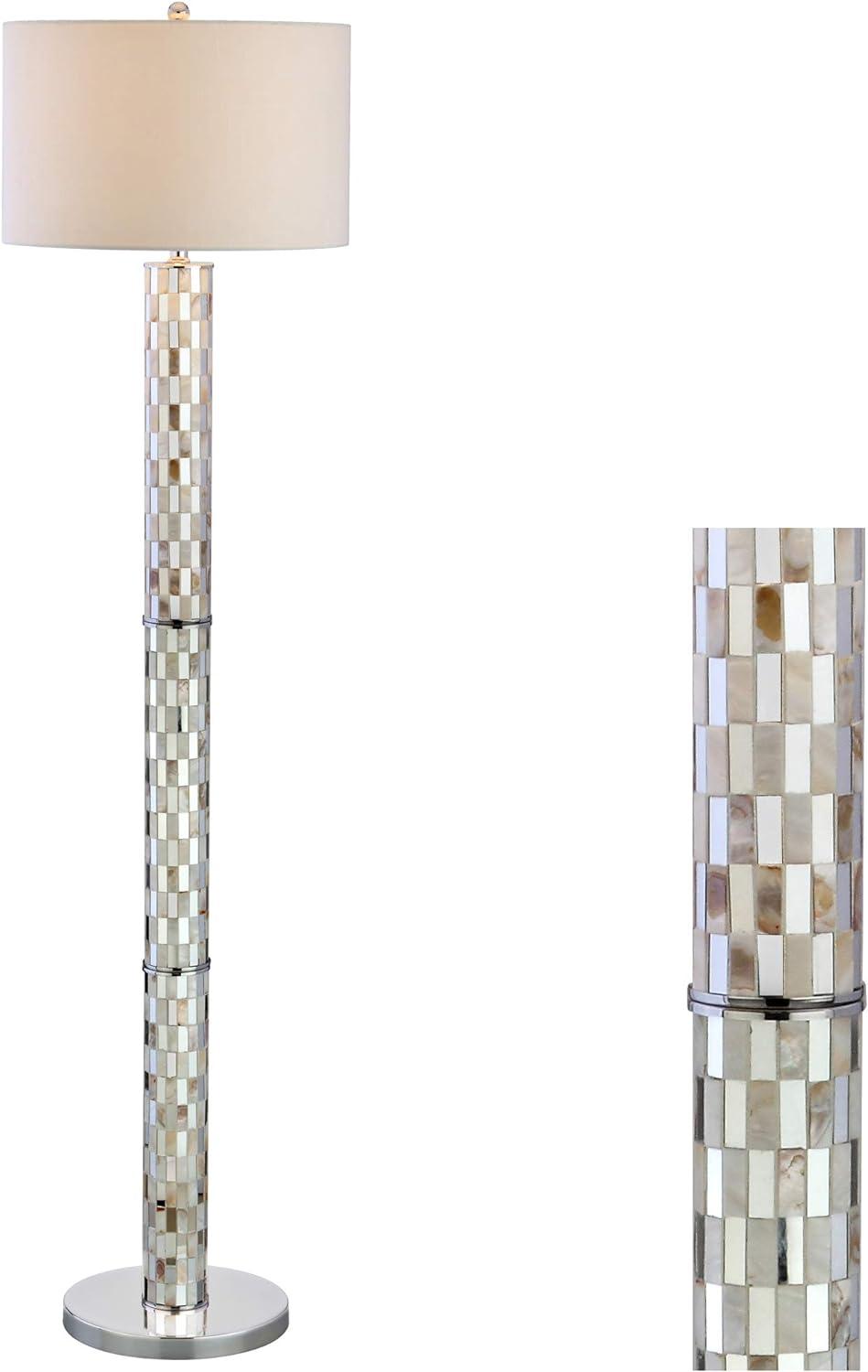 Jonathan Y Liam Seashell Mosaic Led Floor Lamp