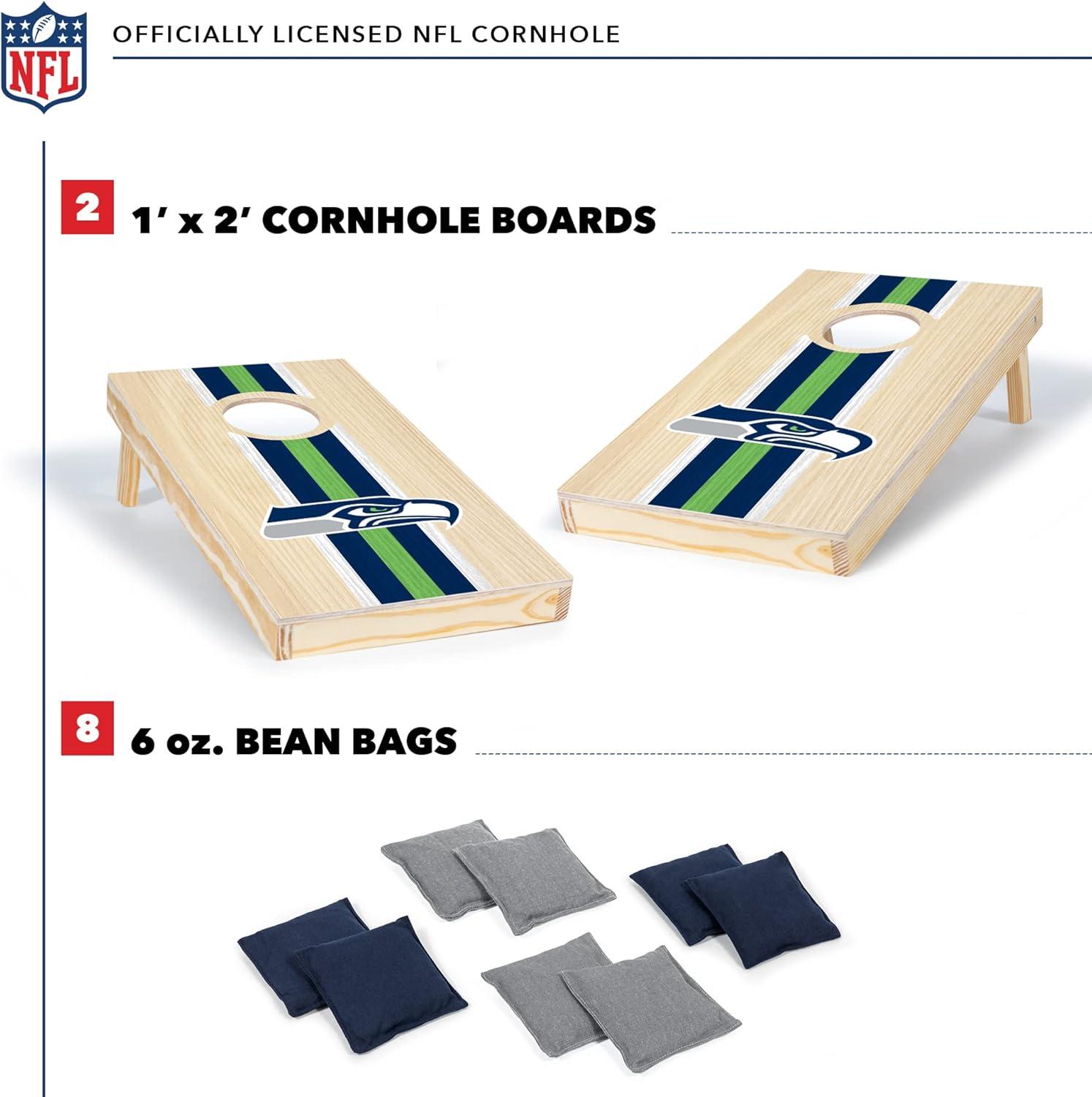 NFL Seattle Seahawks 1'x2' Wood Cornhole Set