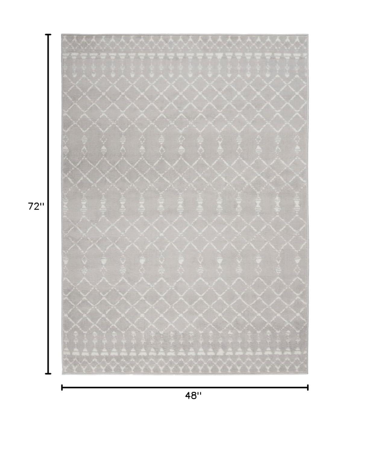 Nourison Whimsicle WHS02 Indoor only Area Rug - Grey 4' x 6'