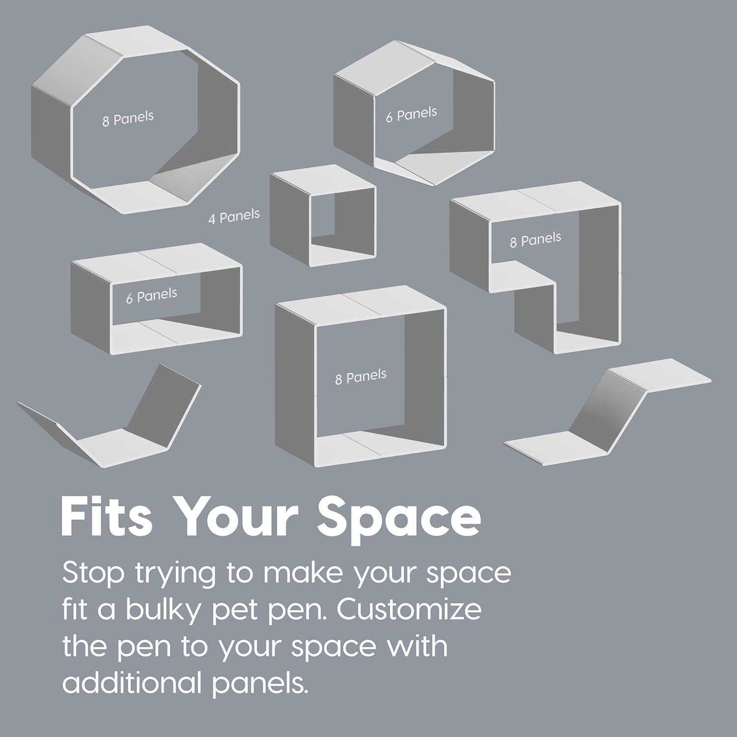 Zoey Tails 34.25'' H 8 Panel Exercise Pen With Door