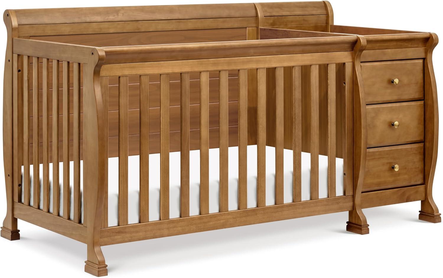 DaVinci Kalani 4-in-1 Convertible Crib & Changer - Chestnut