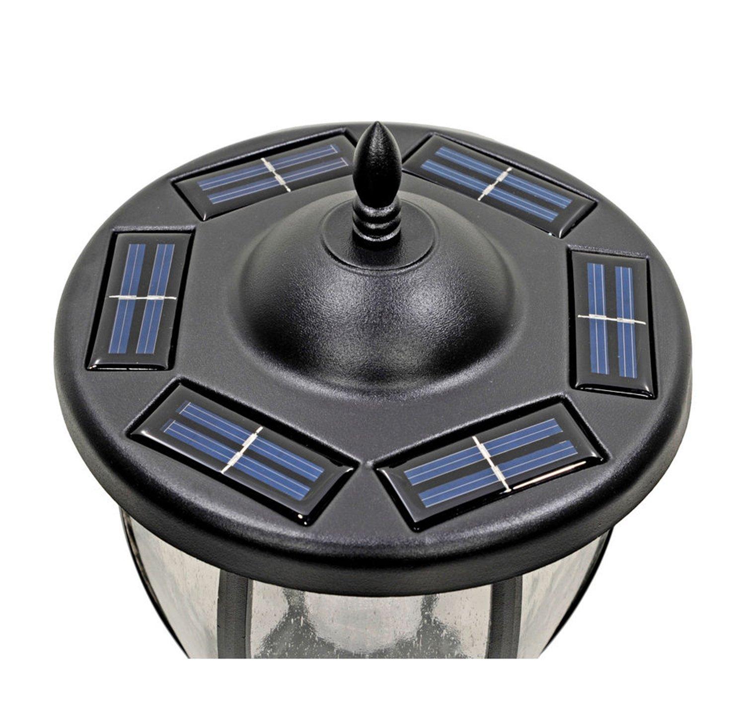 Nature Power (23107) 31 Lumens Terrace Solar Powered Integrated LED Post Lamp and Planter