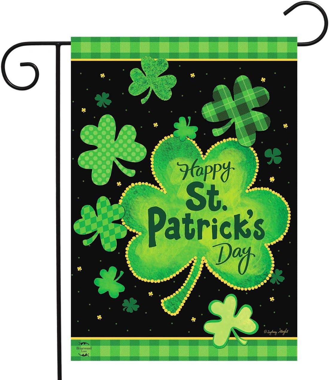 Briarwood Lane St. Patrick's Day Shamrock Garden Flag Patterned C