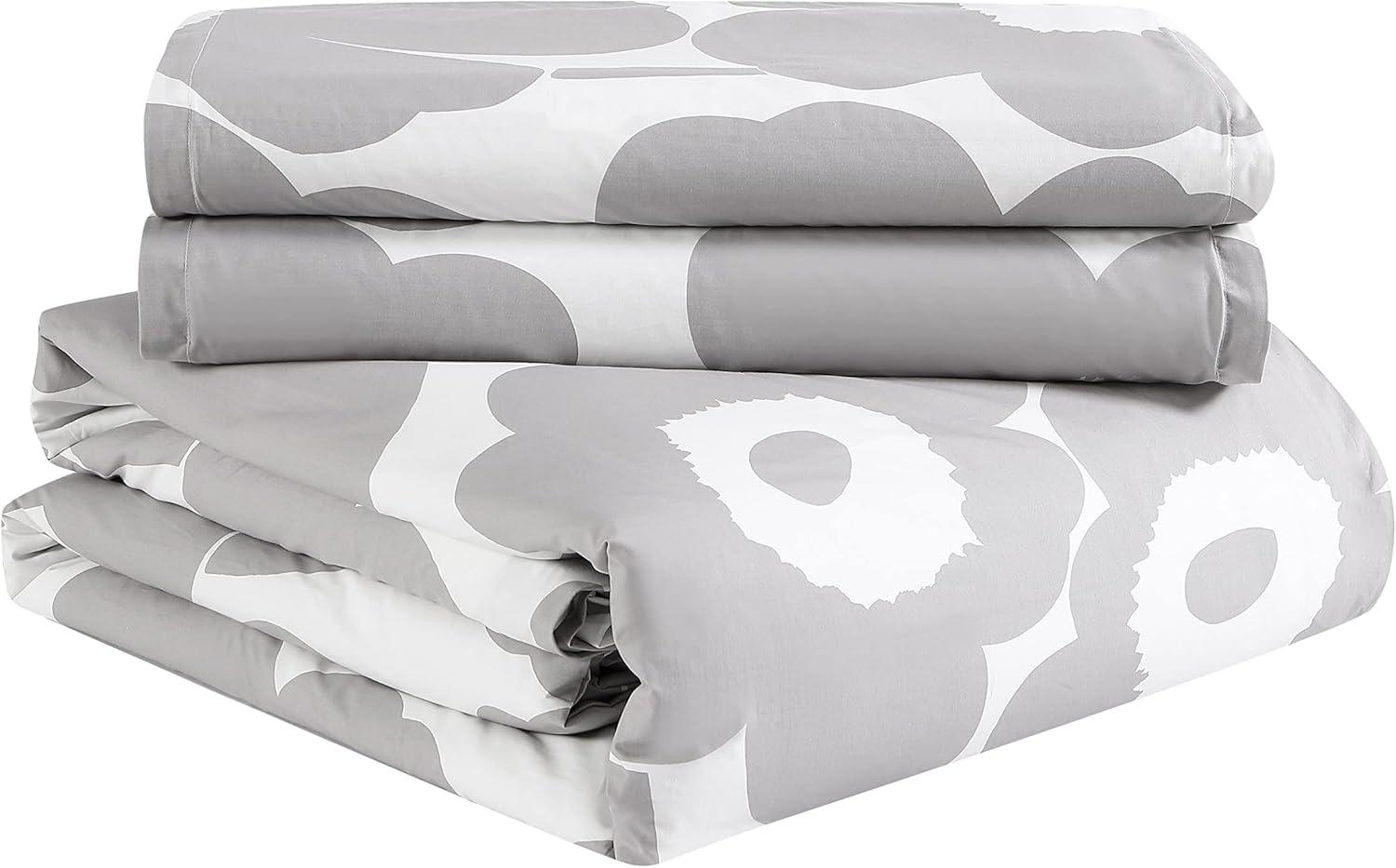 Marimekko Unikko Cotton Blue Comforter Set