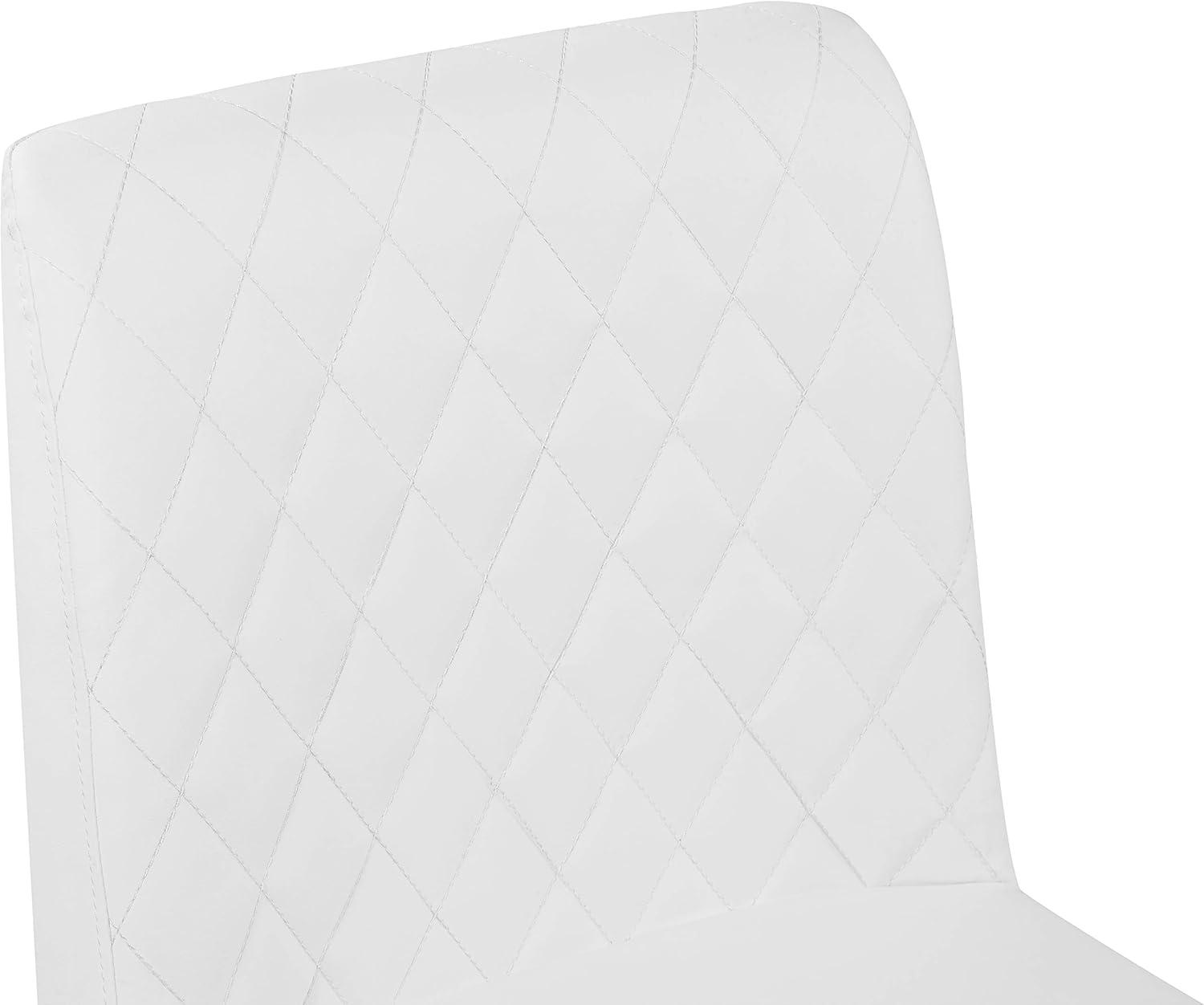 Meridian Furniture Bryce Quilted White Vegan Leather Dining Chair (Set of 2)