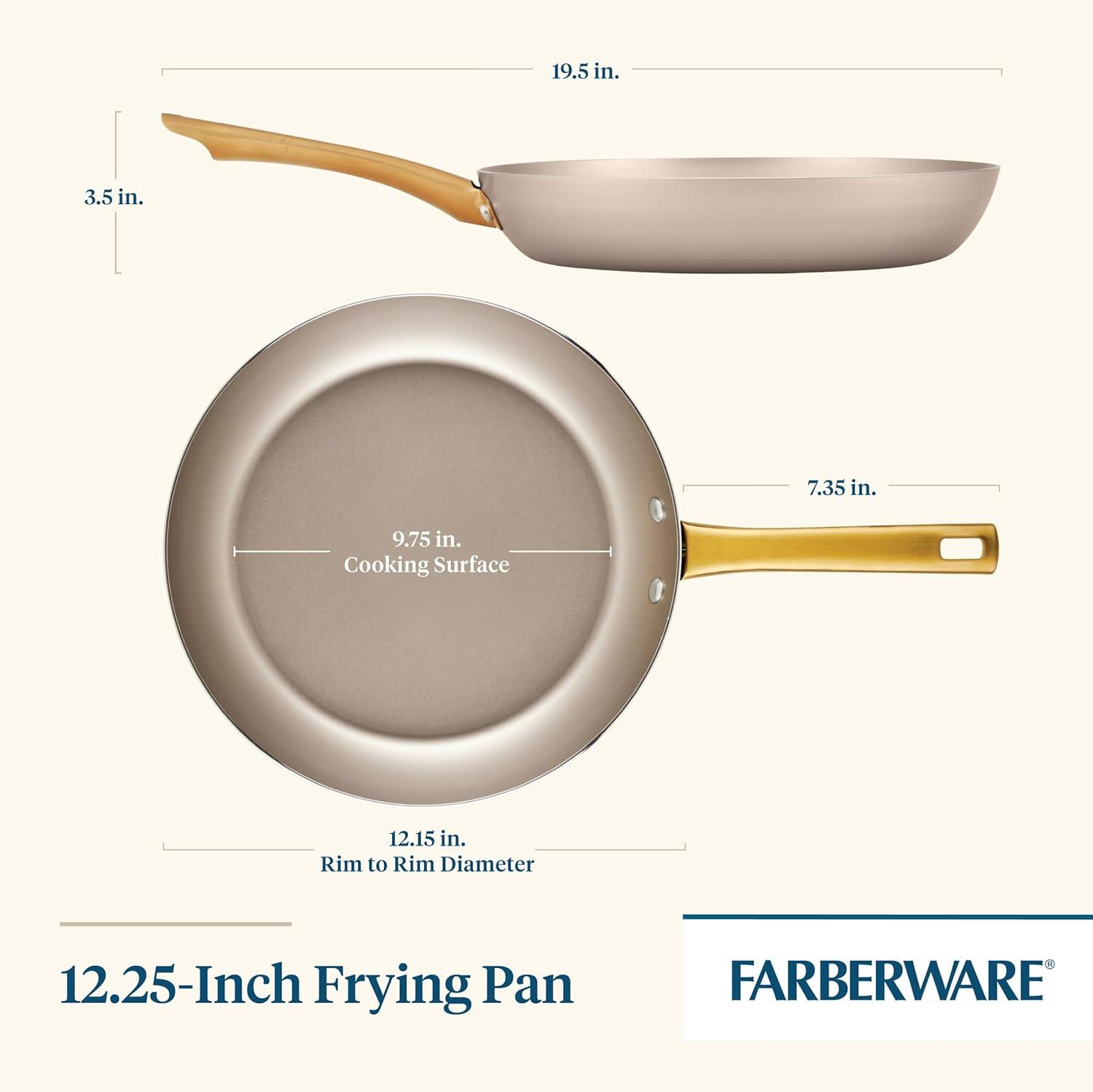 Farberware Radiant Nonstick Frying Pan / Skillet, Champagne