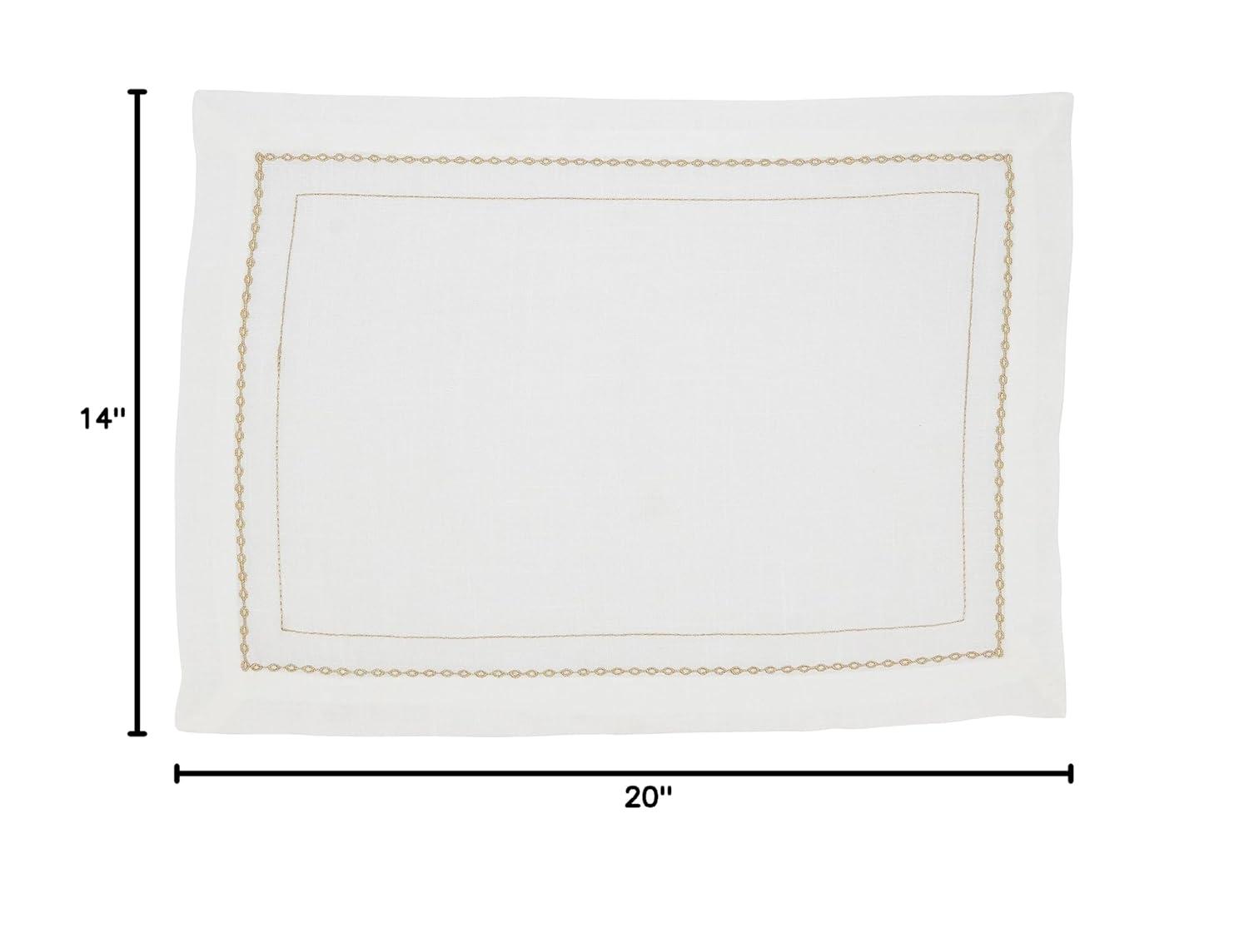 Polyester No Pattern Rectangle Placemat (Set of 4)