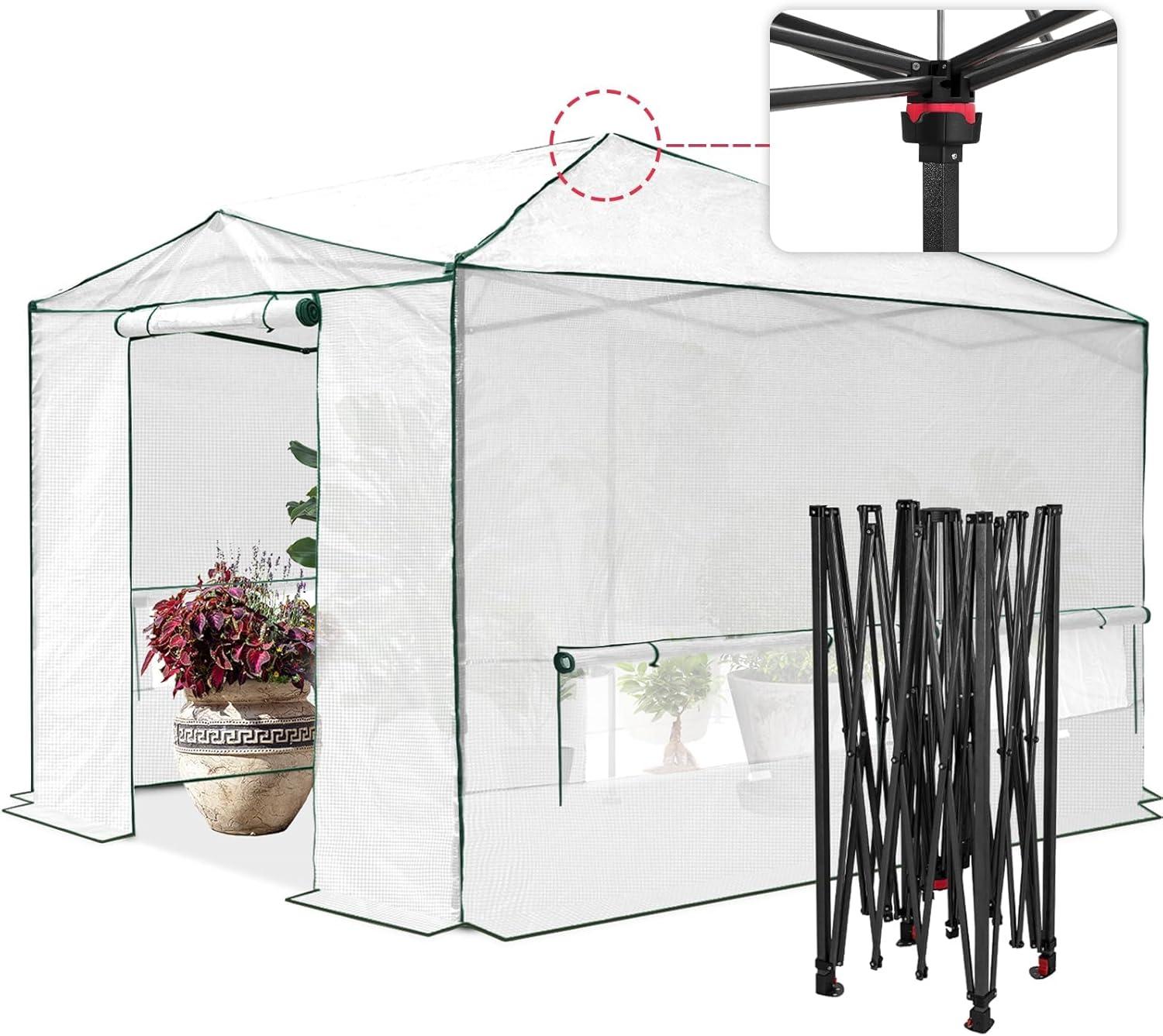 EAGLE PEAK Pop Up Greenhouse 8' W x 12' D Greenhouse