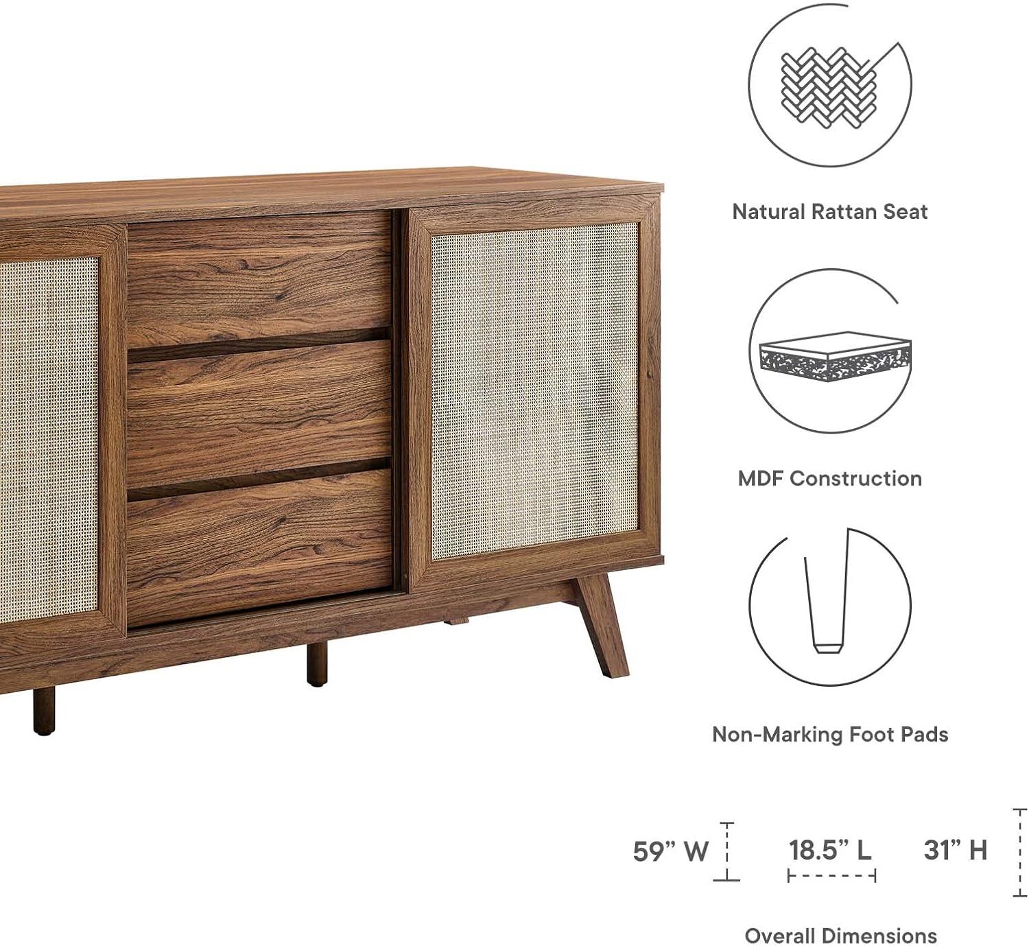 Soma 59" Sideboard Walnut