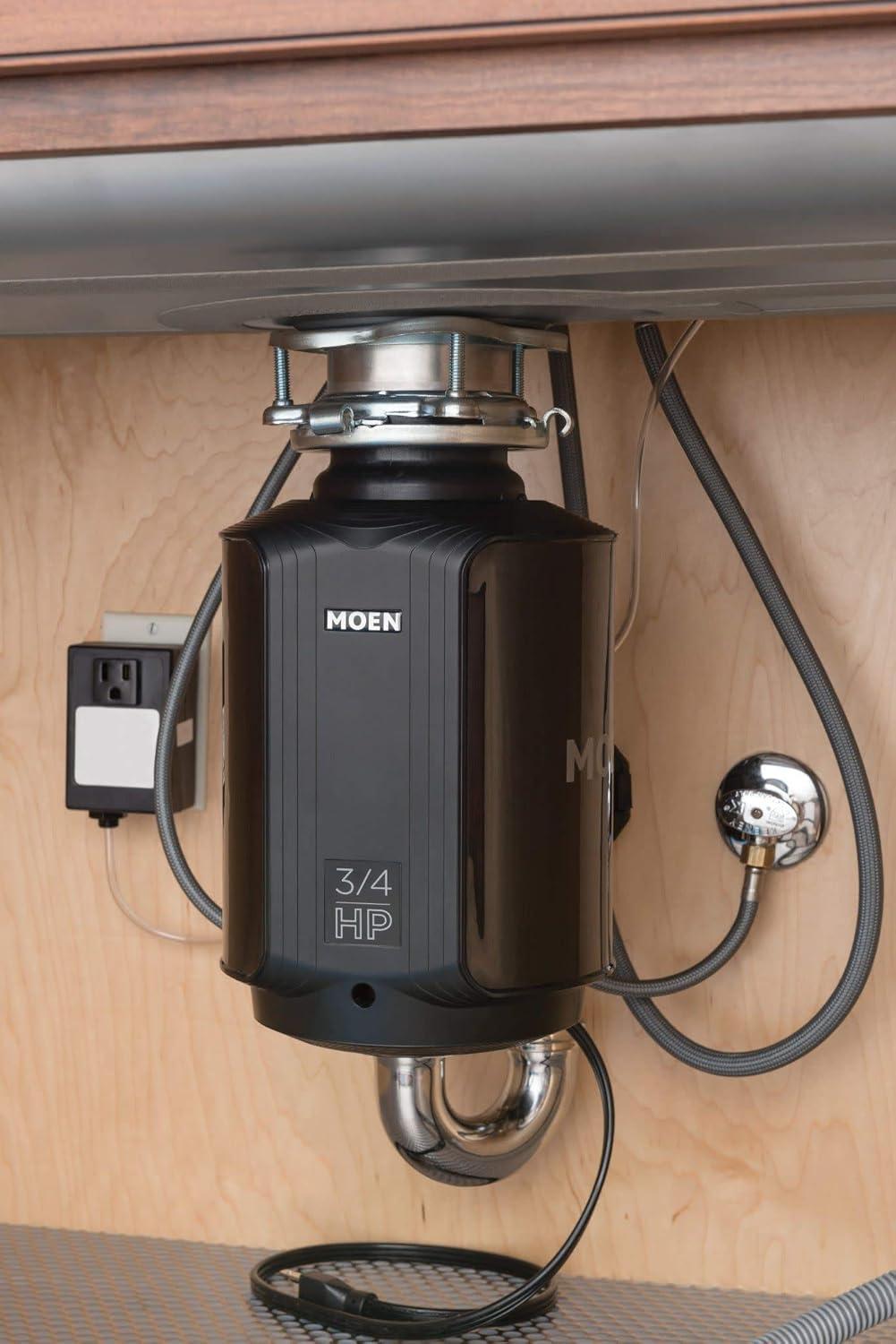 Moen Chef Series 1 HP Continuous Feed Garbage Disposal with Sound Reduction, GX100C