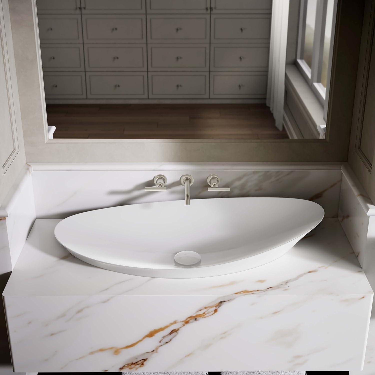 Veil® Trough Fireclay Specialty Vessel Bathroom Sink