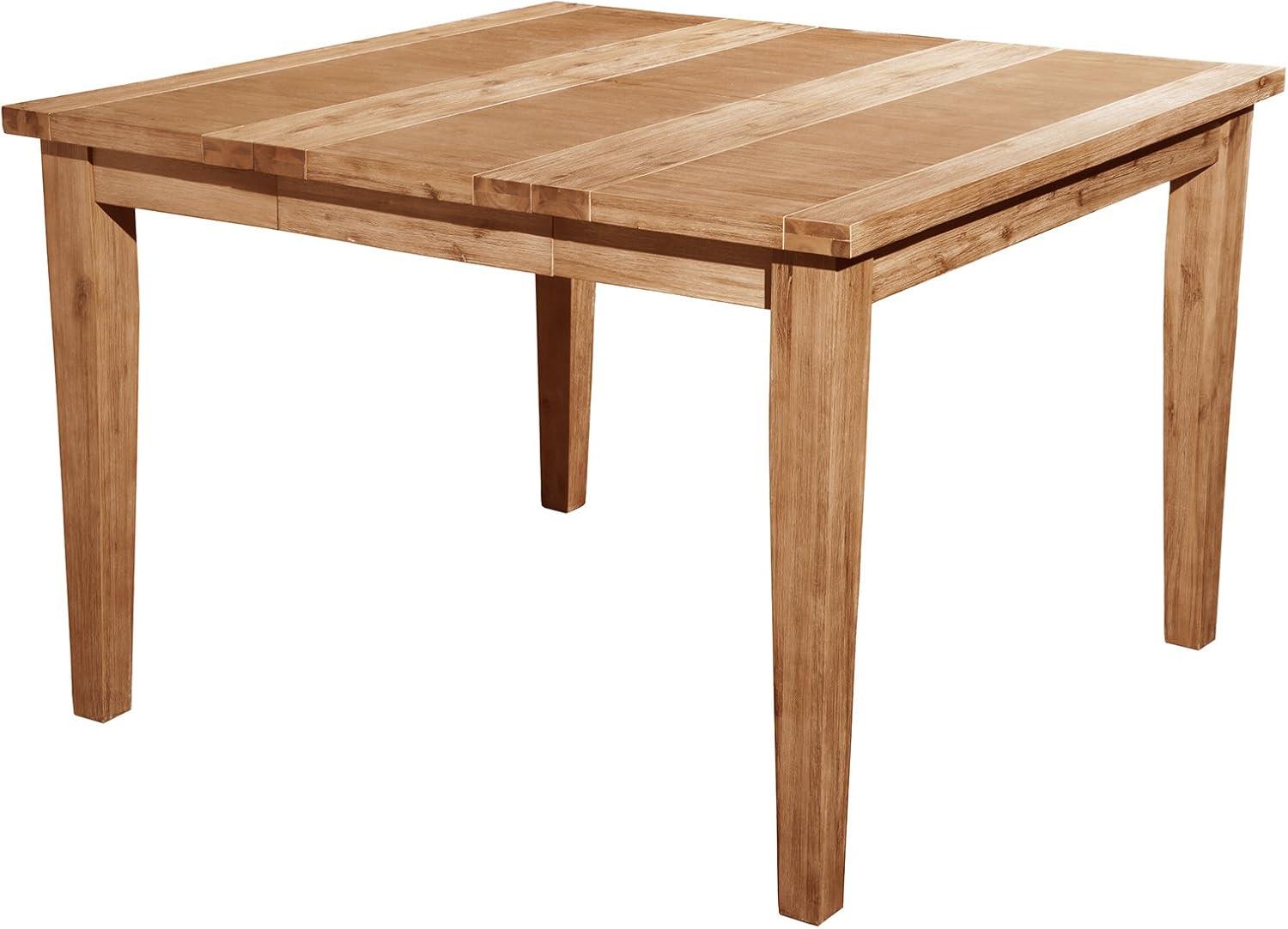 Alpine Furniture Aspen Wood Extension Pub Table in Antique Natural (Brown)