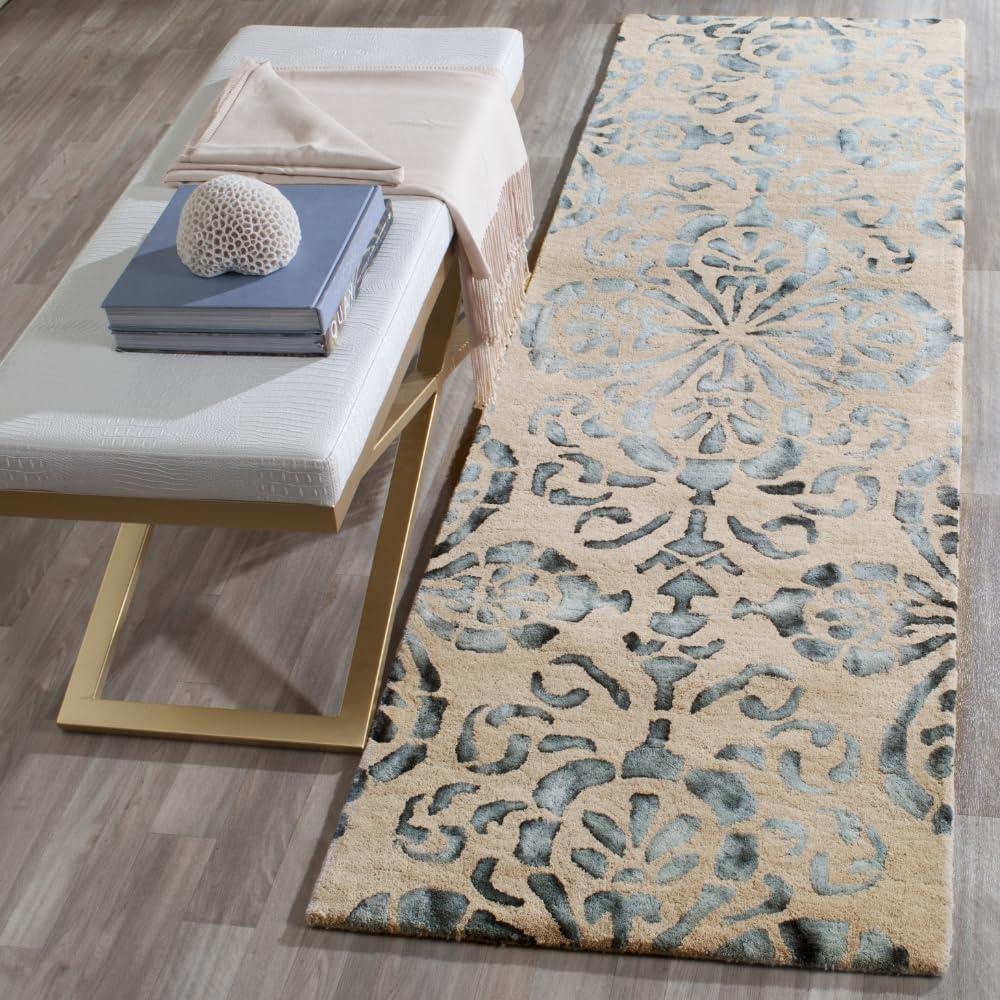 Dip Dye DDY719 Hand Tufted Runner Rug - Camel/Grey - 2'3"x8' - Safavieh.