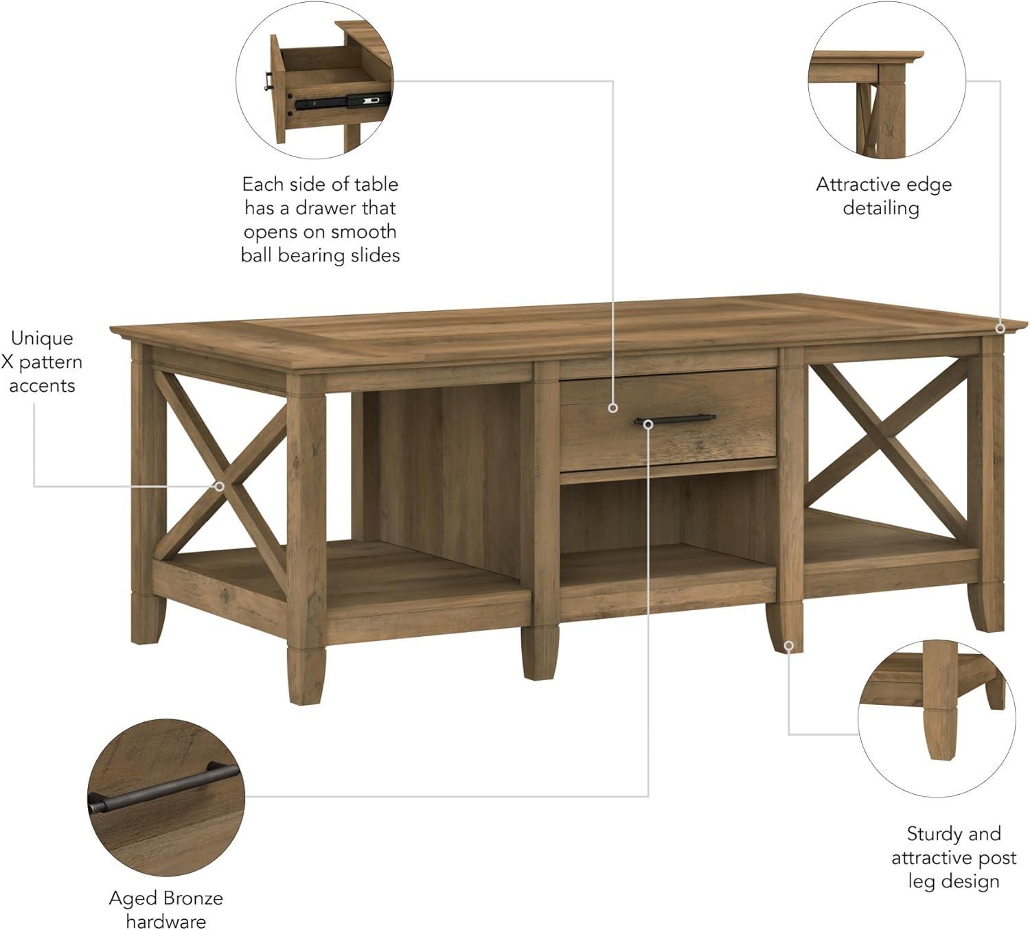 Huckins Solid Wood Top Coffee Table