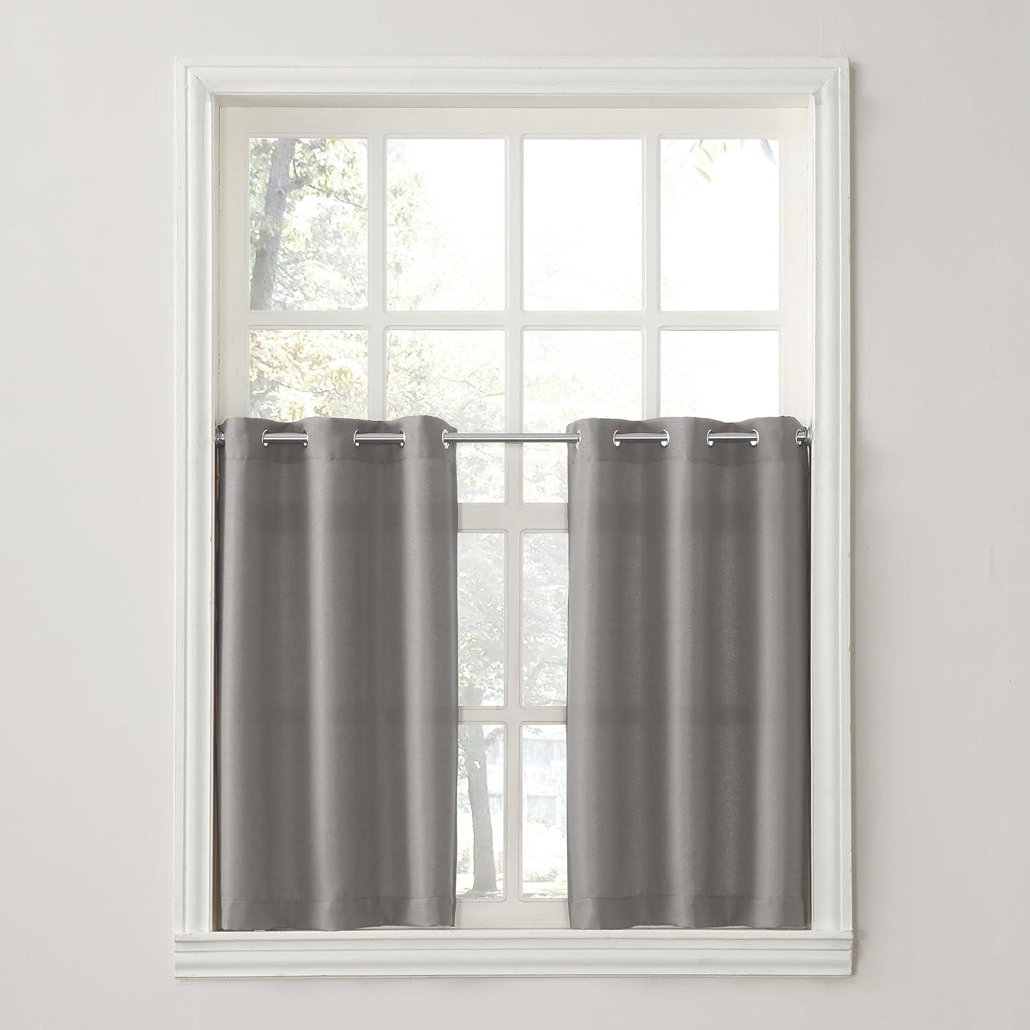 No. 918 Montego Window Curtain Valance/Kitchen Curtains, Set of 2, 56" x 24"