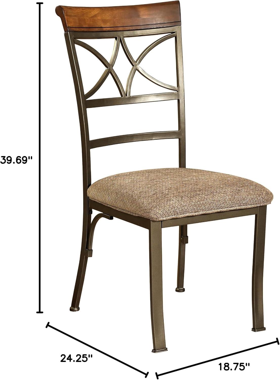 Powell Hamilton Dining Chair, Set of 2, Cherry