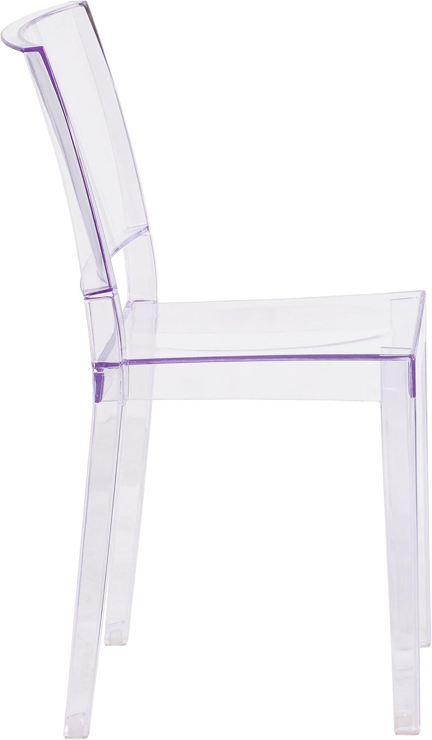 Flash Furniture Phantom Series Transparent Stacking Side Chair