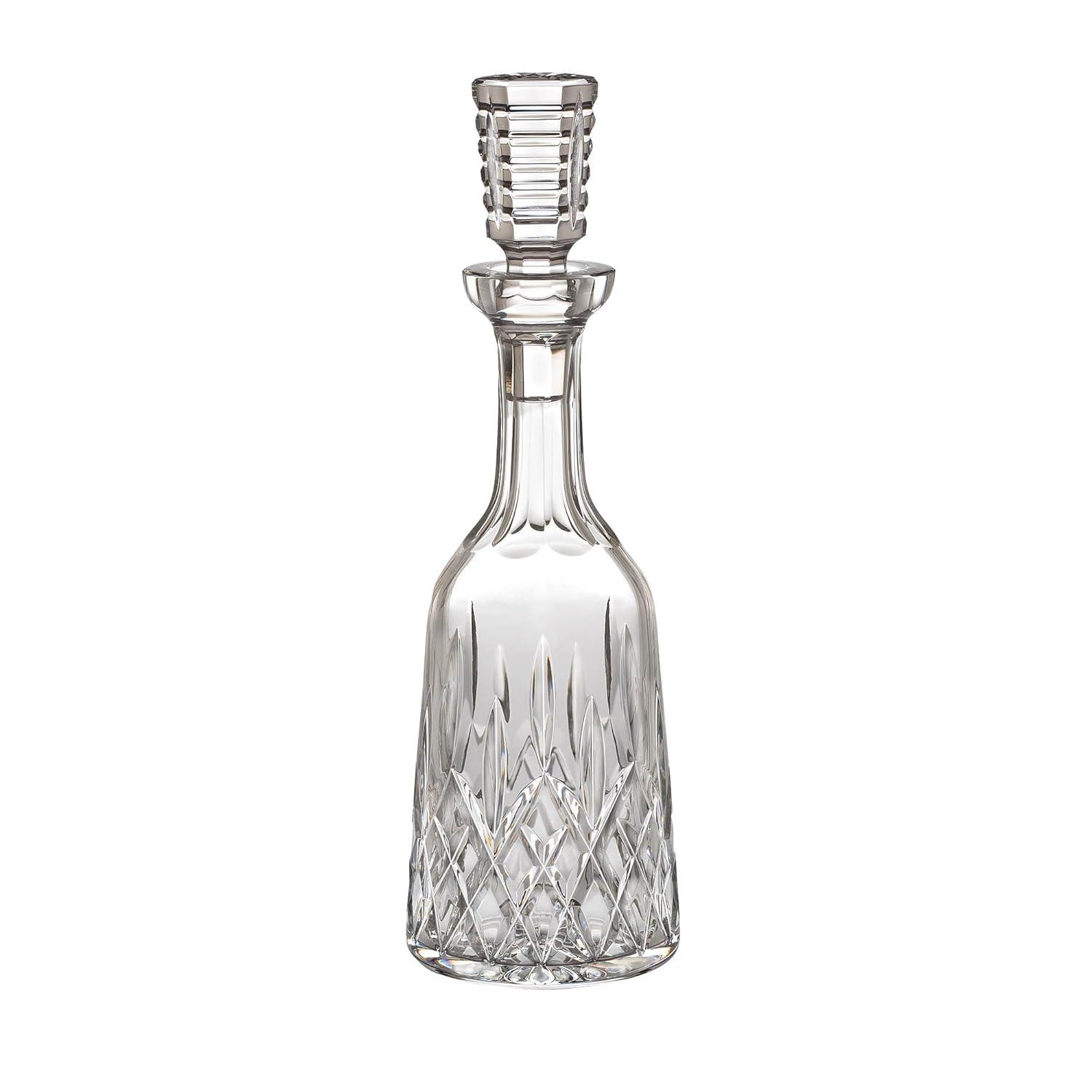Elegant Clear Crystal Wine Decanter with Stopper