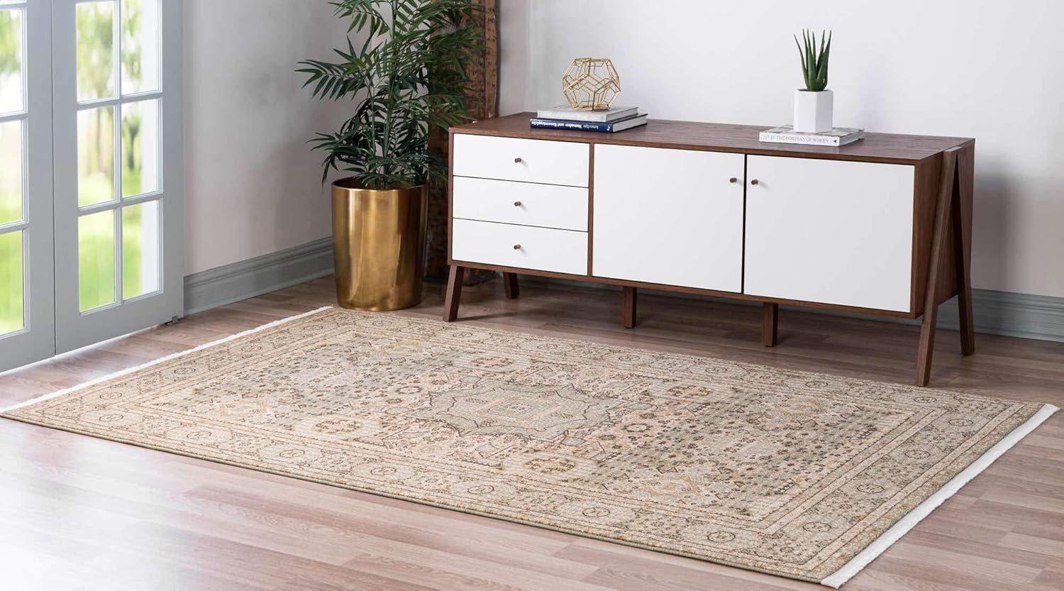 Unique Loom 9' 0 x 12' 0 Light Green Palace Taj Area Rug