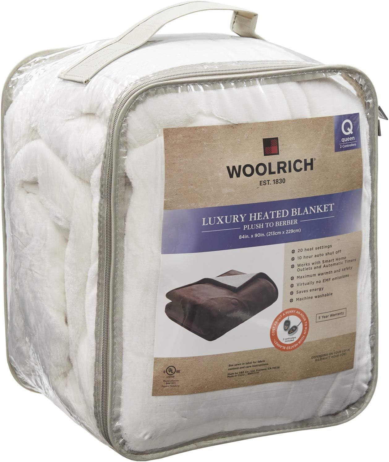 Plush to Berber Electric Heated Bed Blanket