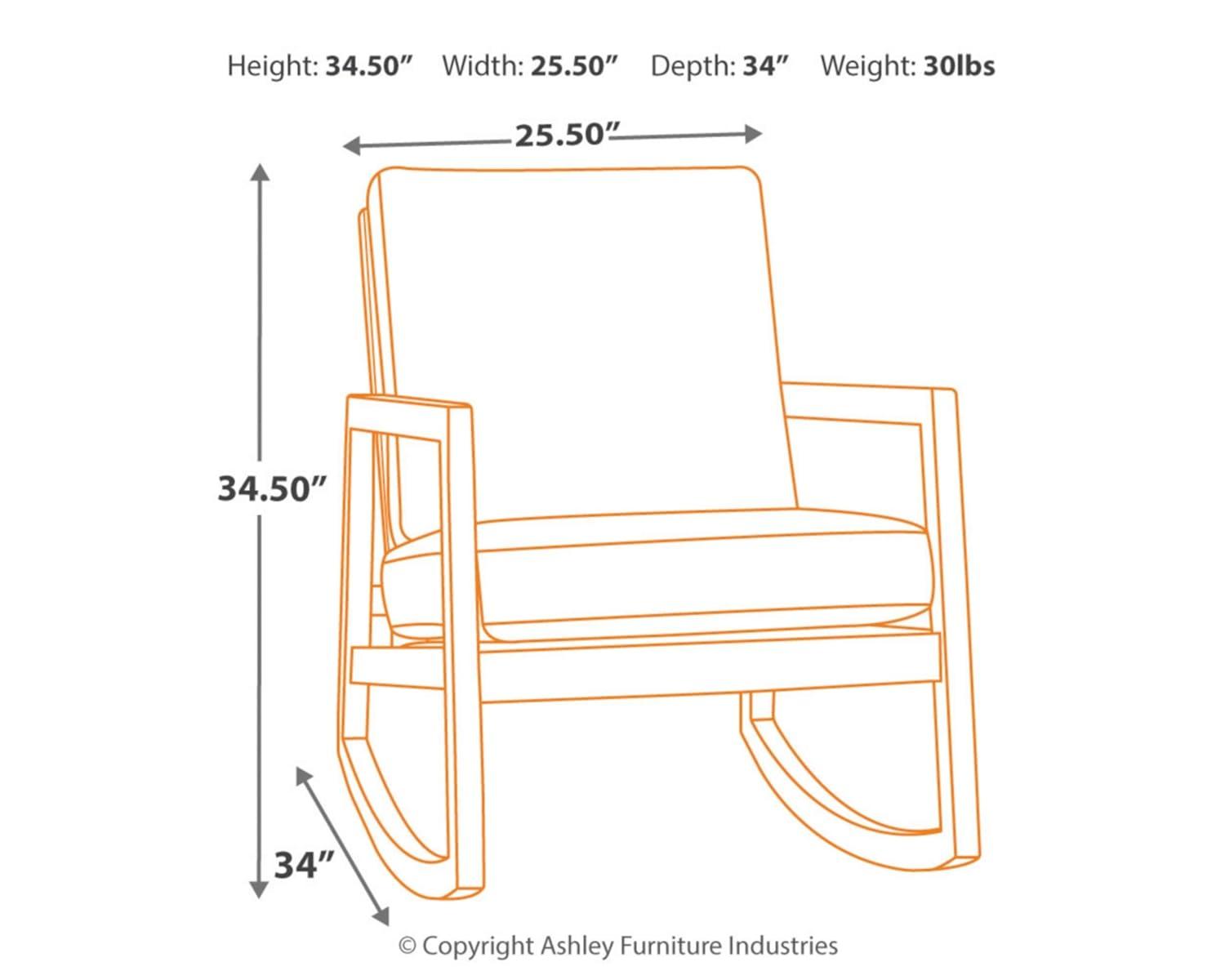 Signature Design by Ashley Casual Novelda Rocker Accent Chair  Neutral