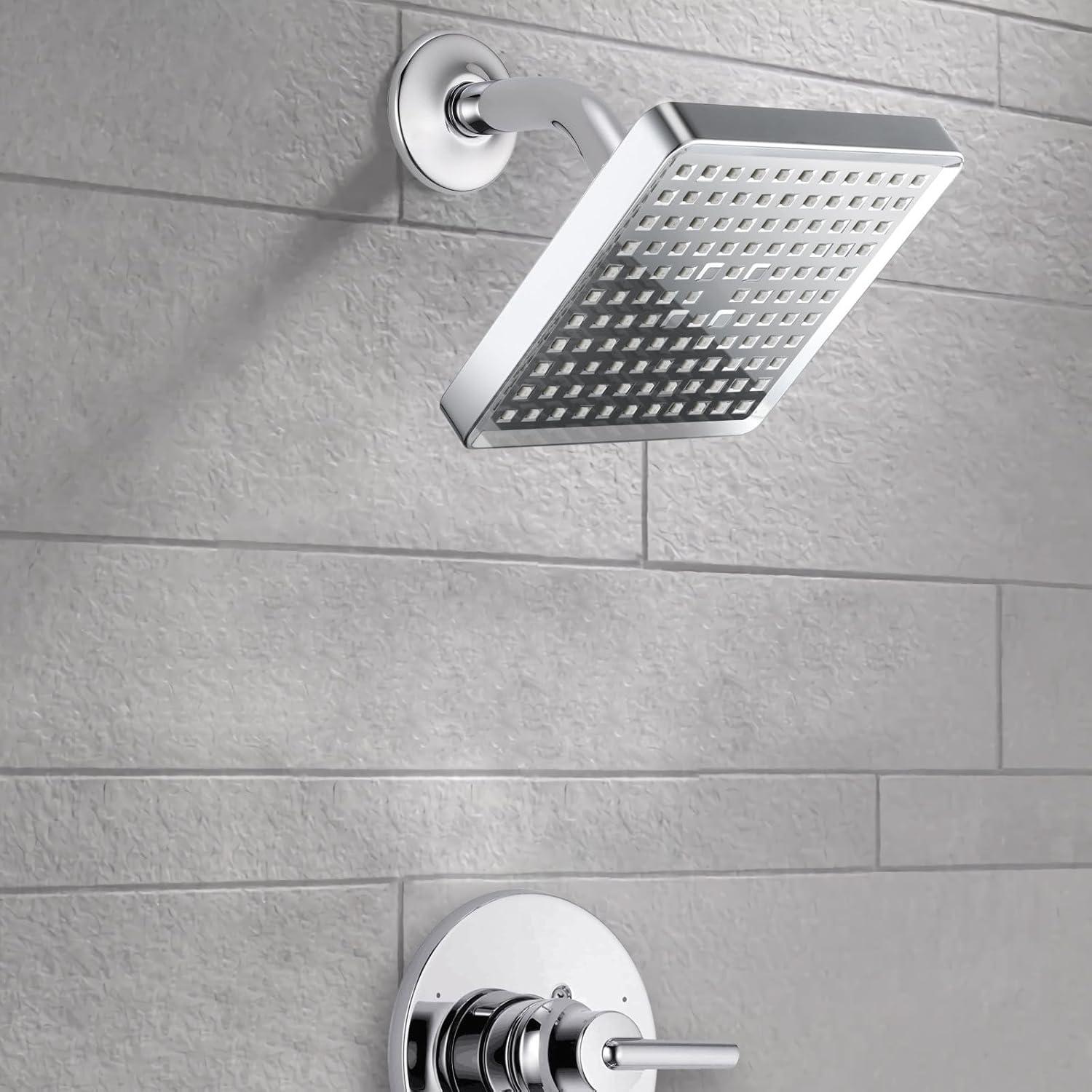 8-Inch Chrome Stainless Steel Rain Shower Head with Filter