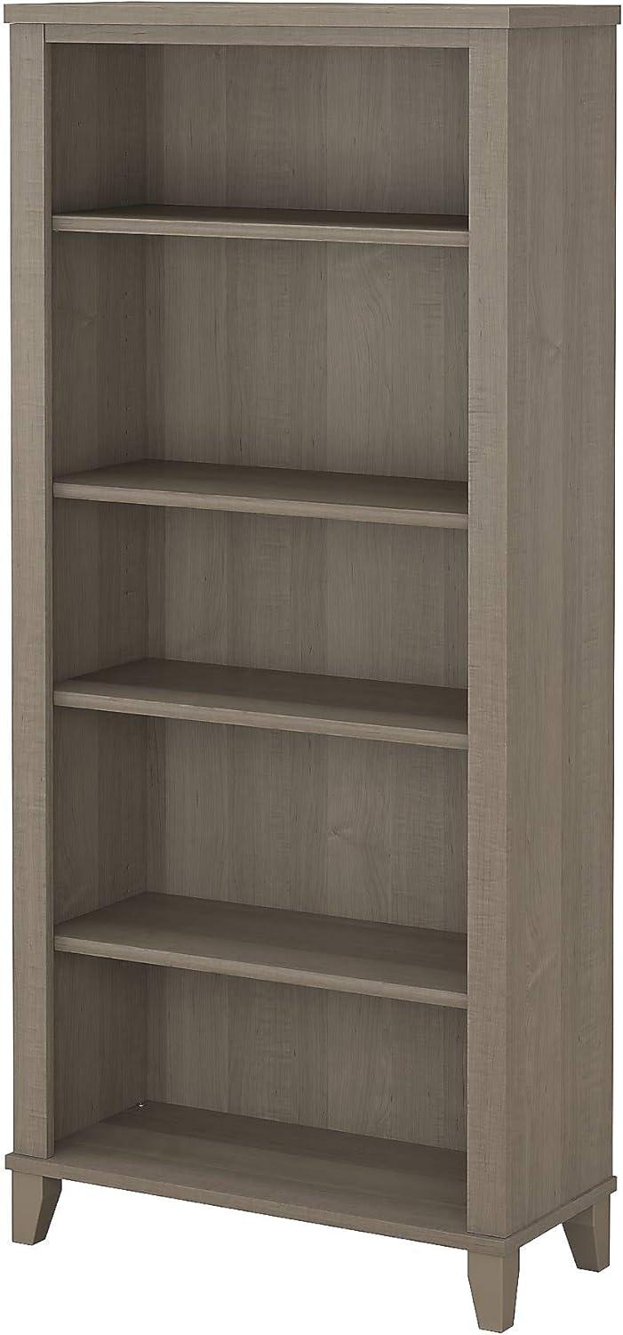 Bush Furniture Somerset Tall 5 Shelf Bookcase, Ash Gray