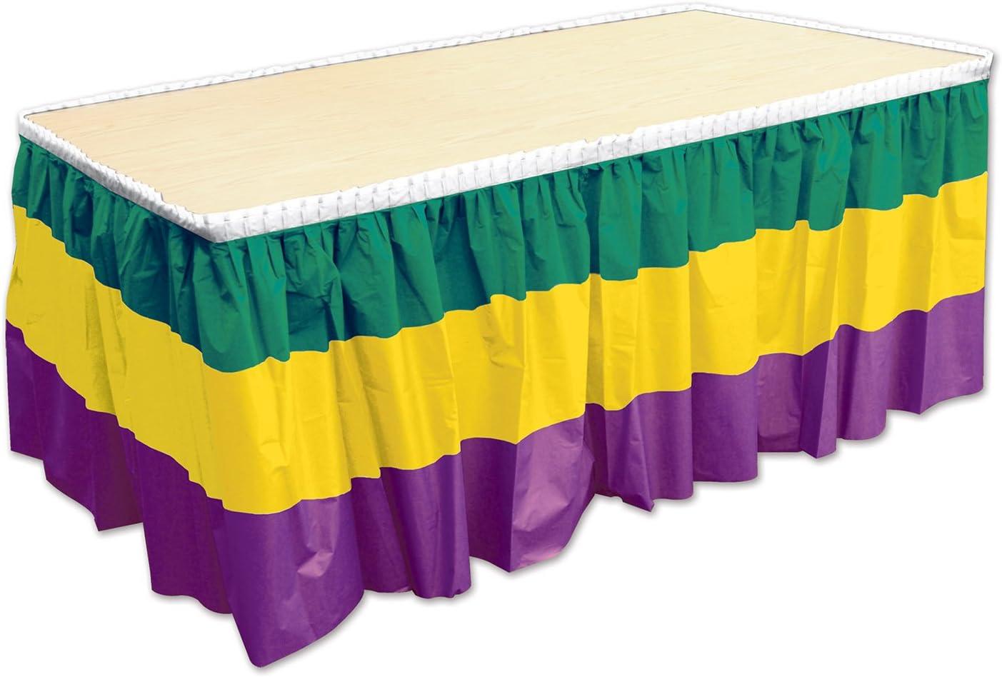 Beistle Mardi Gras Table Skirting