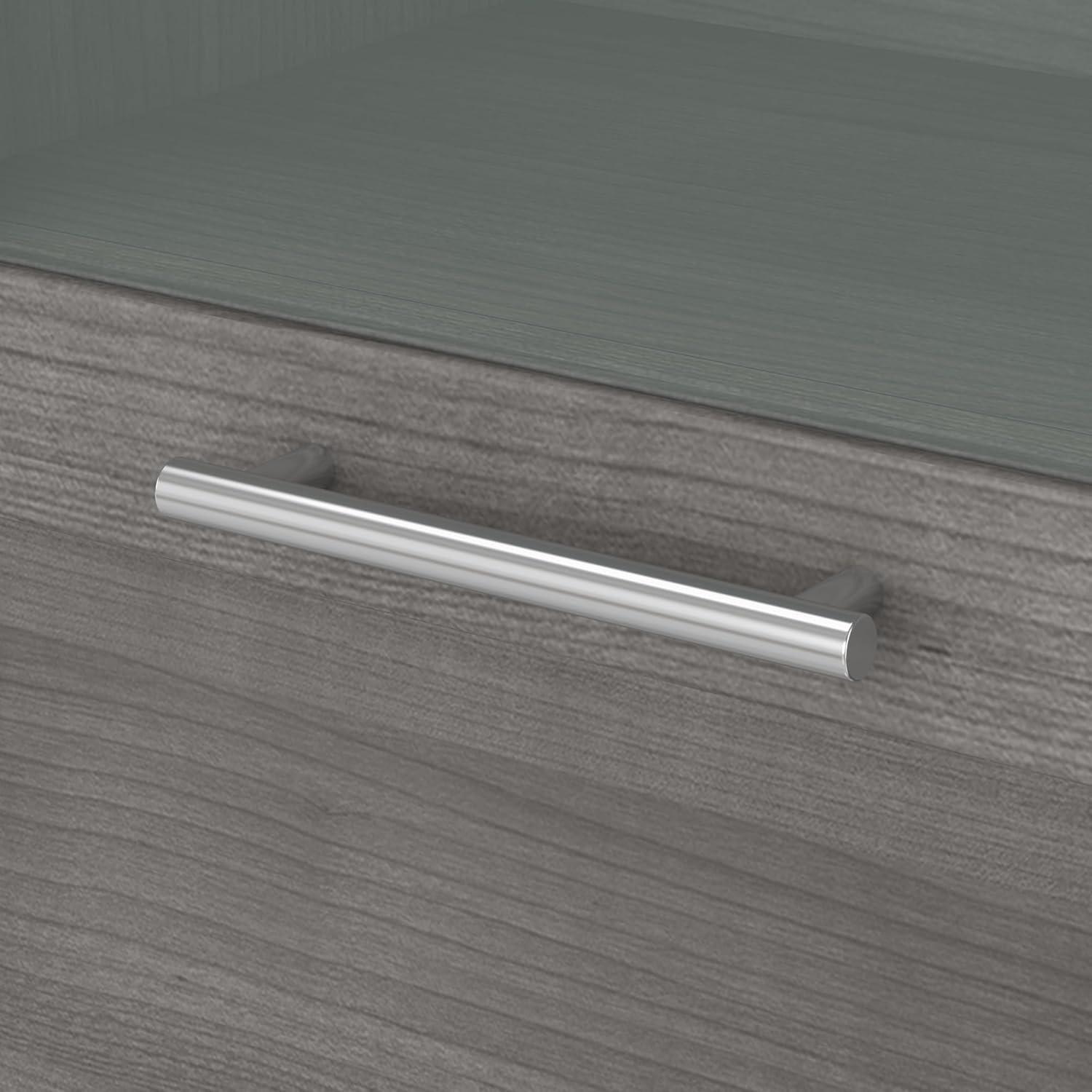 Bush Furniture Somerset 72in 2-Door Hutch with Cubbies in Platinum Gray Finish - fits on 72W L Desk or 72W Office Desk (sold Separately)