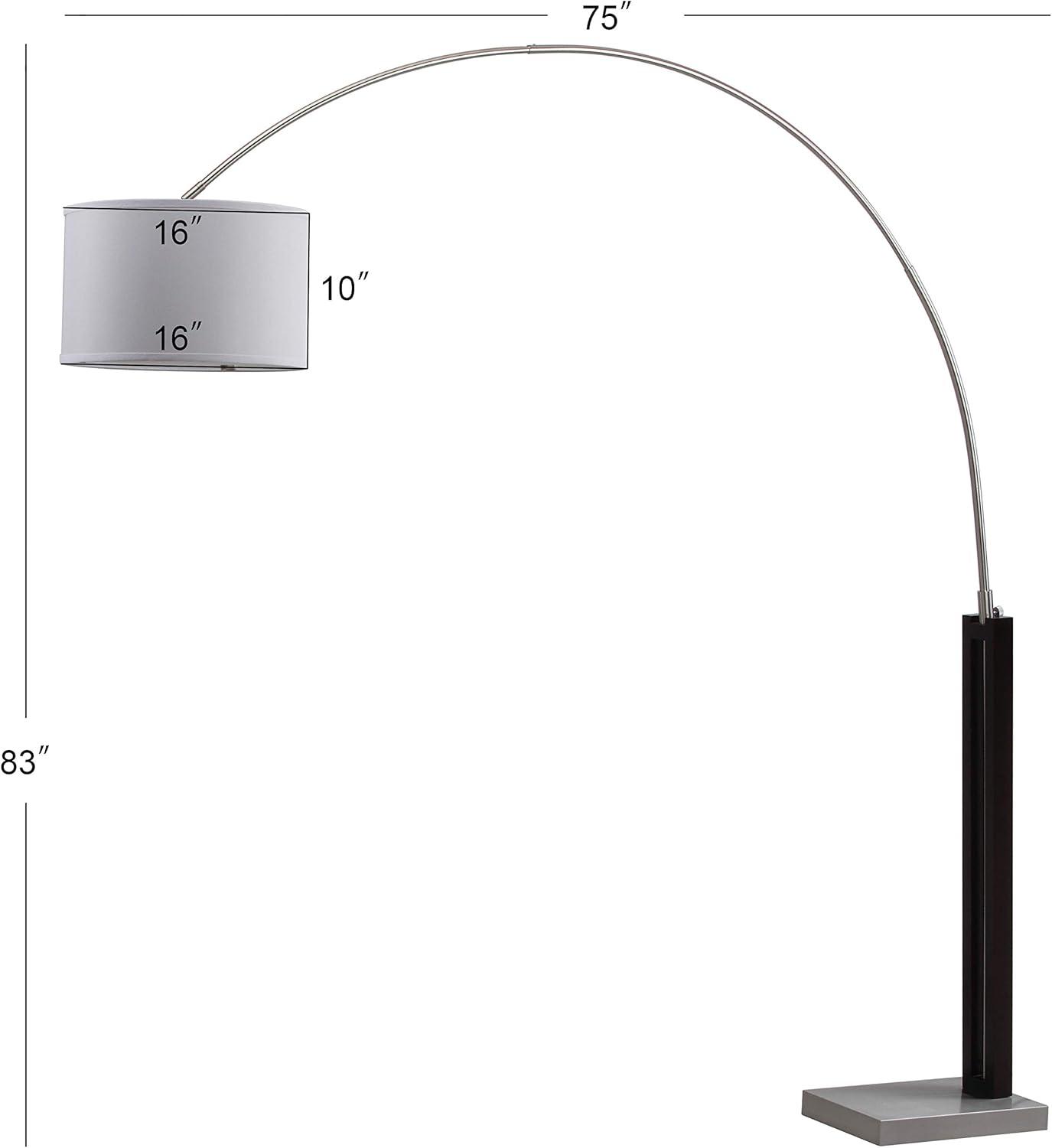 Safavieh Cosmos 83 in. H Modern Glam Arc Floor Lamp, Black/Nickel