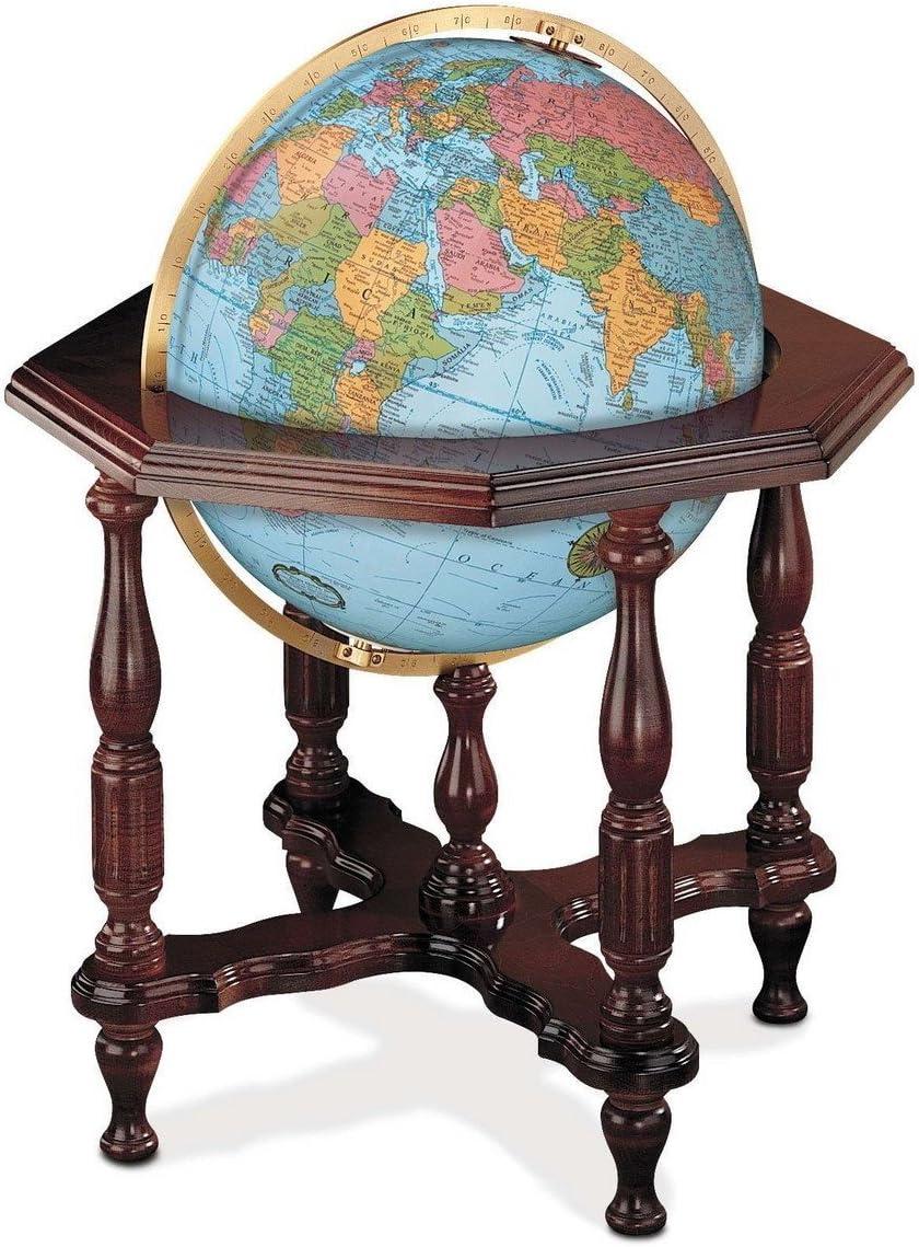 Replogle Statesman Illuminated Floor Globe, Antique 20"