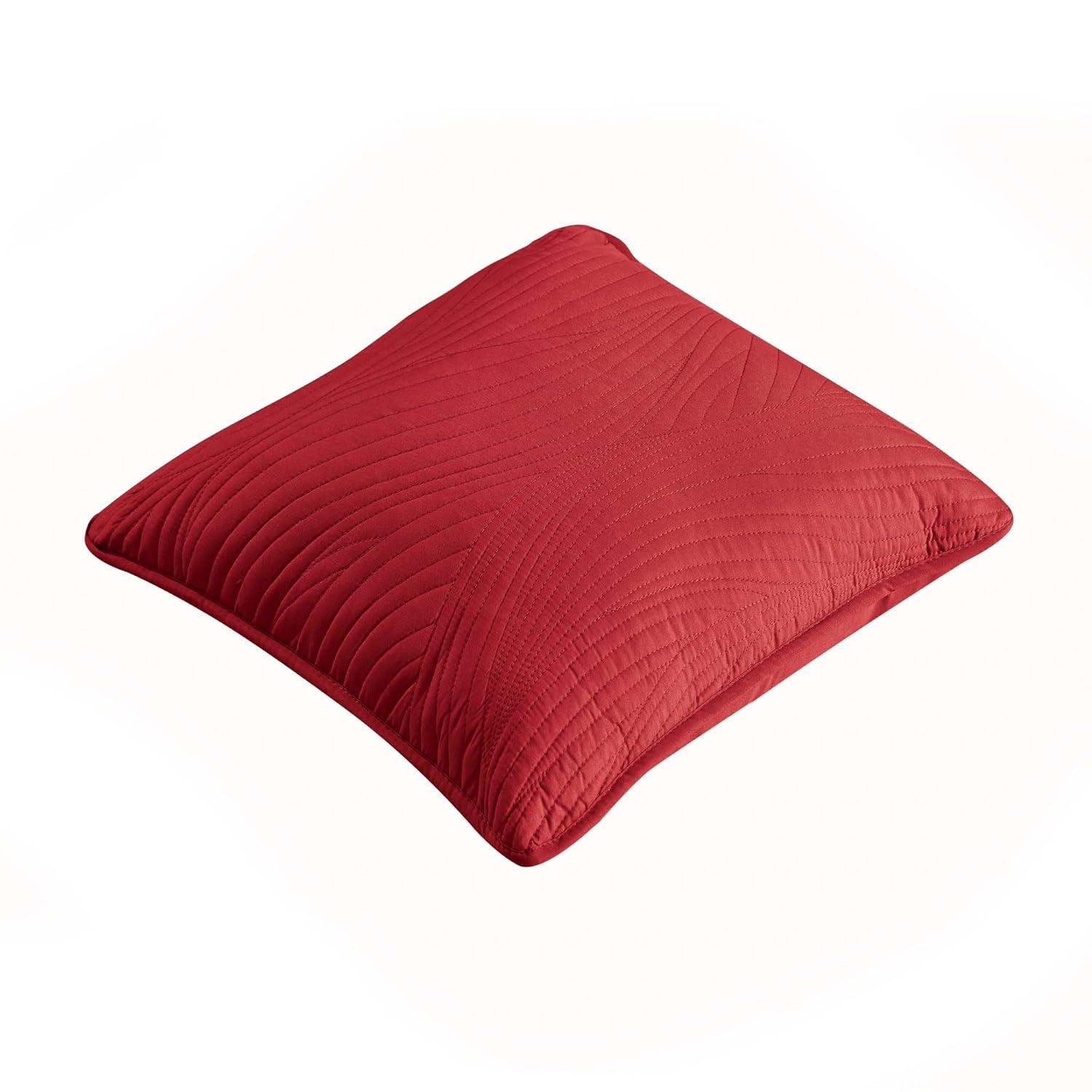 Brielle Stream Embroidered Reversible Throw Pillow