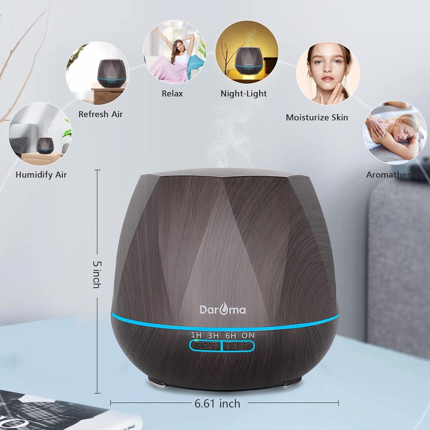 DAROMA 550ML Remote Essential Oil Diffuser