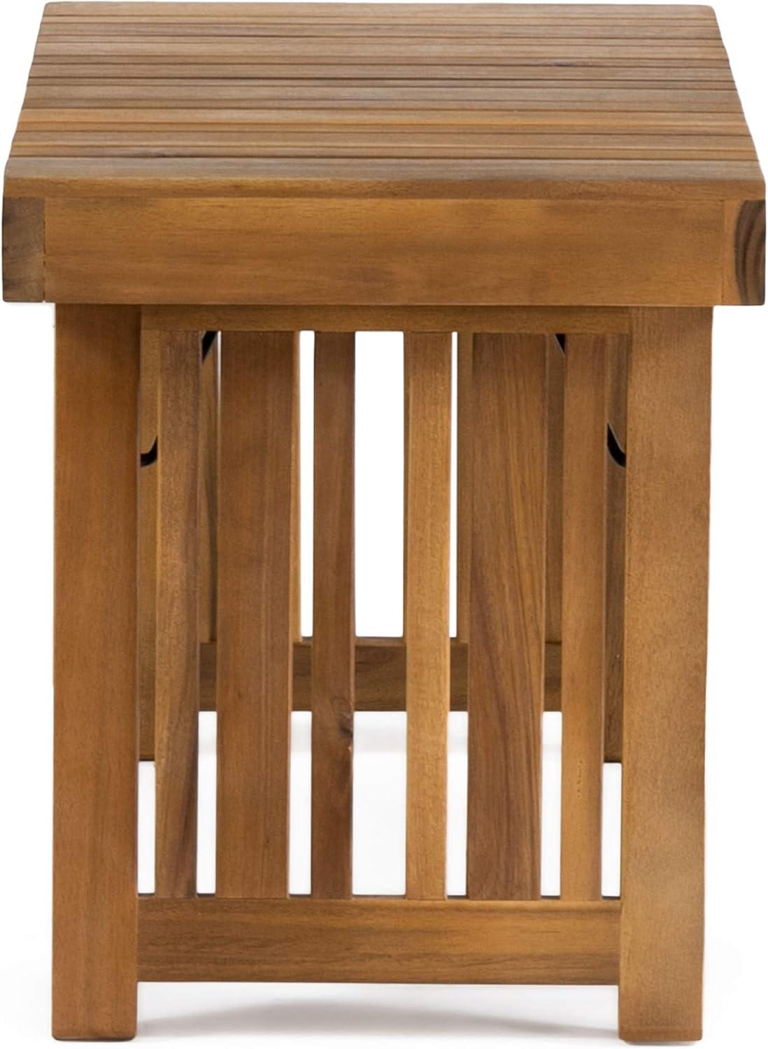 Kyoto Acacia Wood Folding Side Table - Teak - Christopher Knight Home