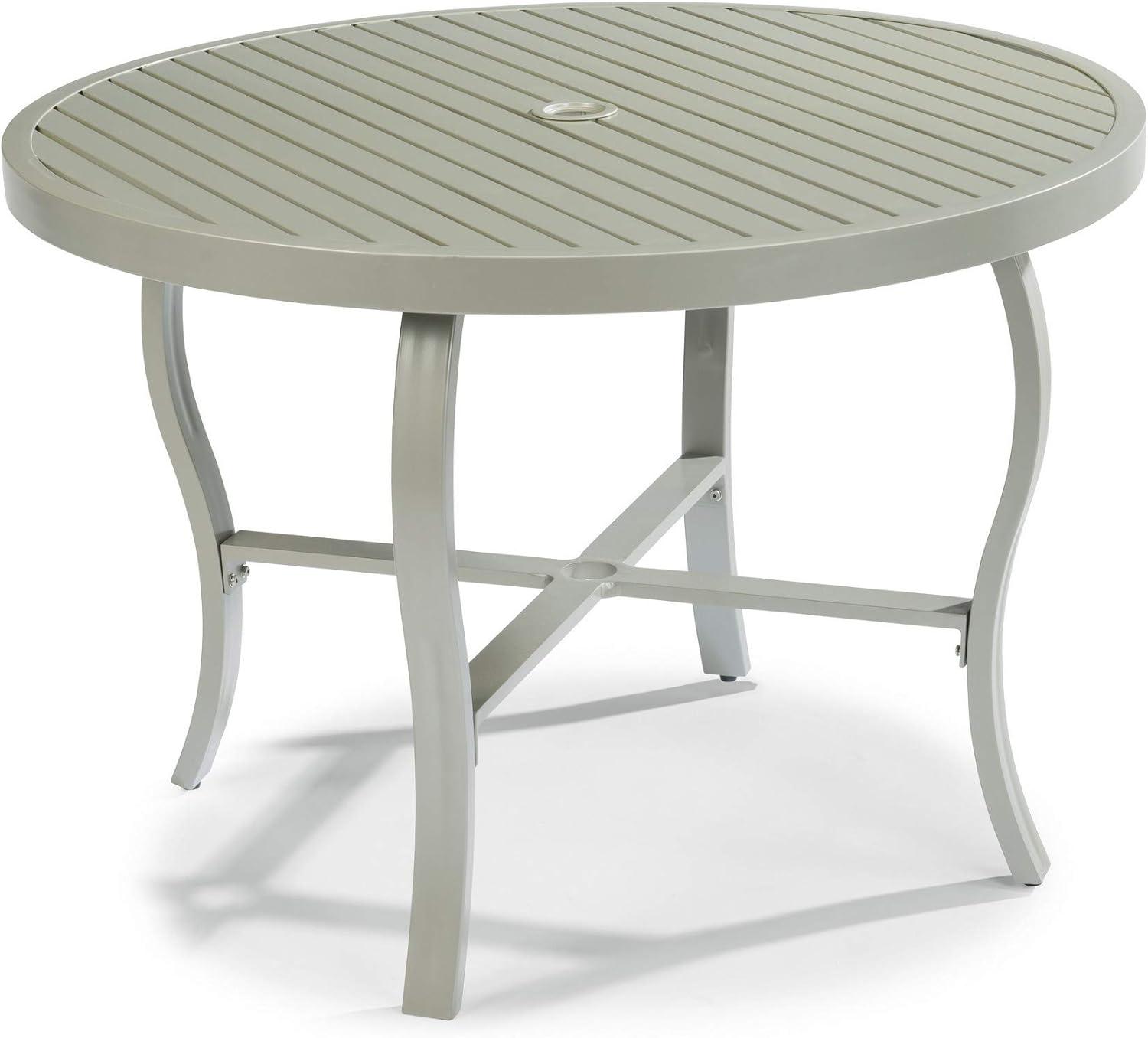 Homestyles Captiva Aluminum Outdoor Dining Table in Gray