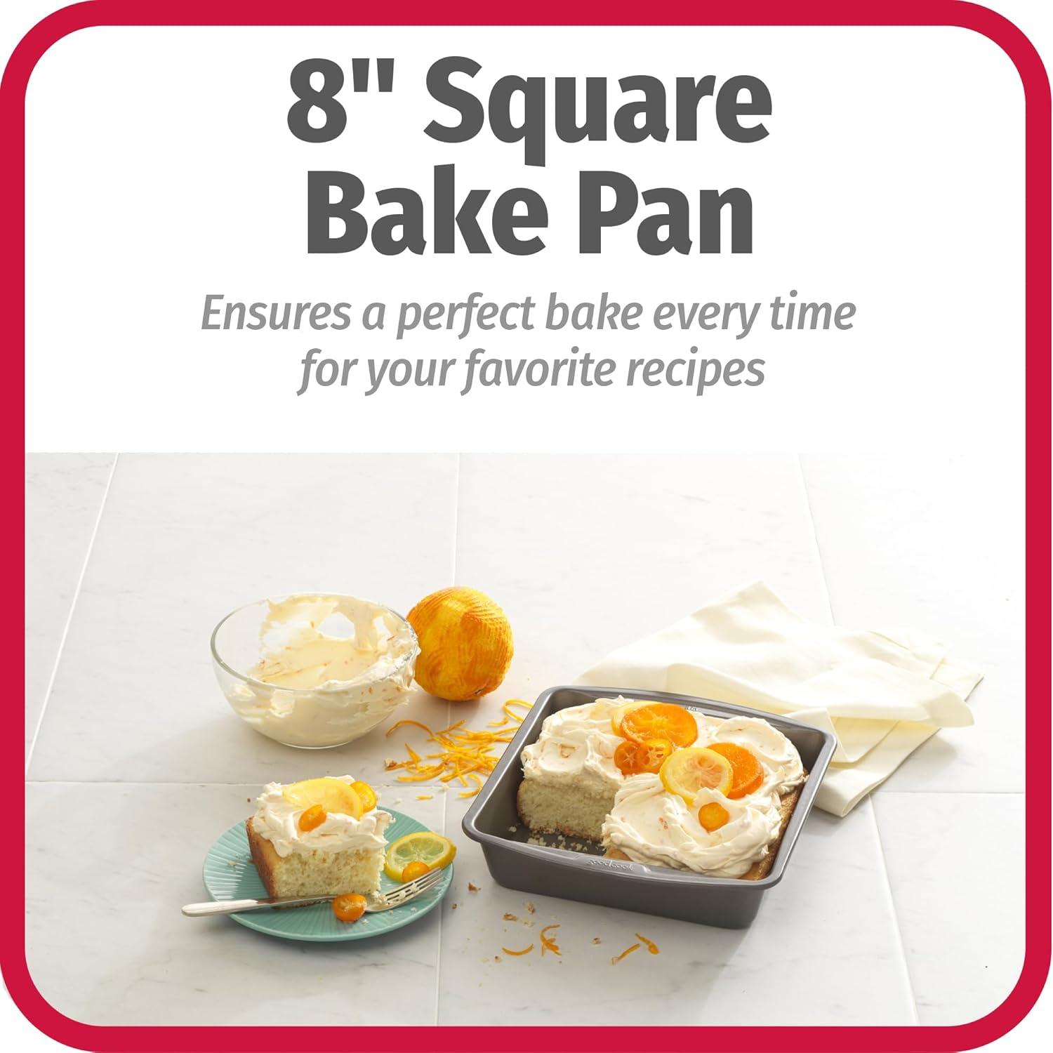 Good Cook 8 in. W X 8 in. L Cake Pan Gray 1 pk