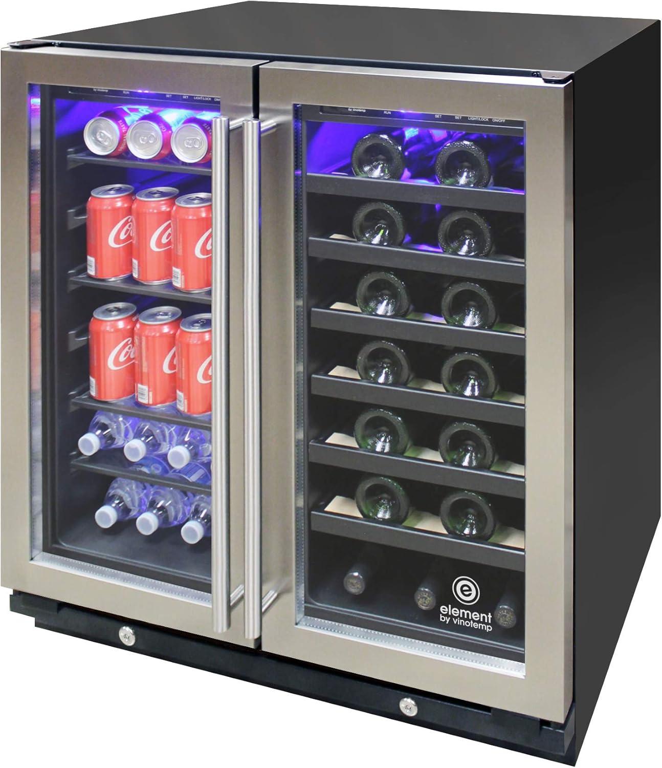 Vinotemp Connoisseur Series Dual-Zone 30" Wine and Beverage Cooler