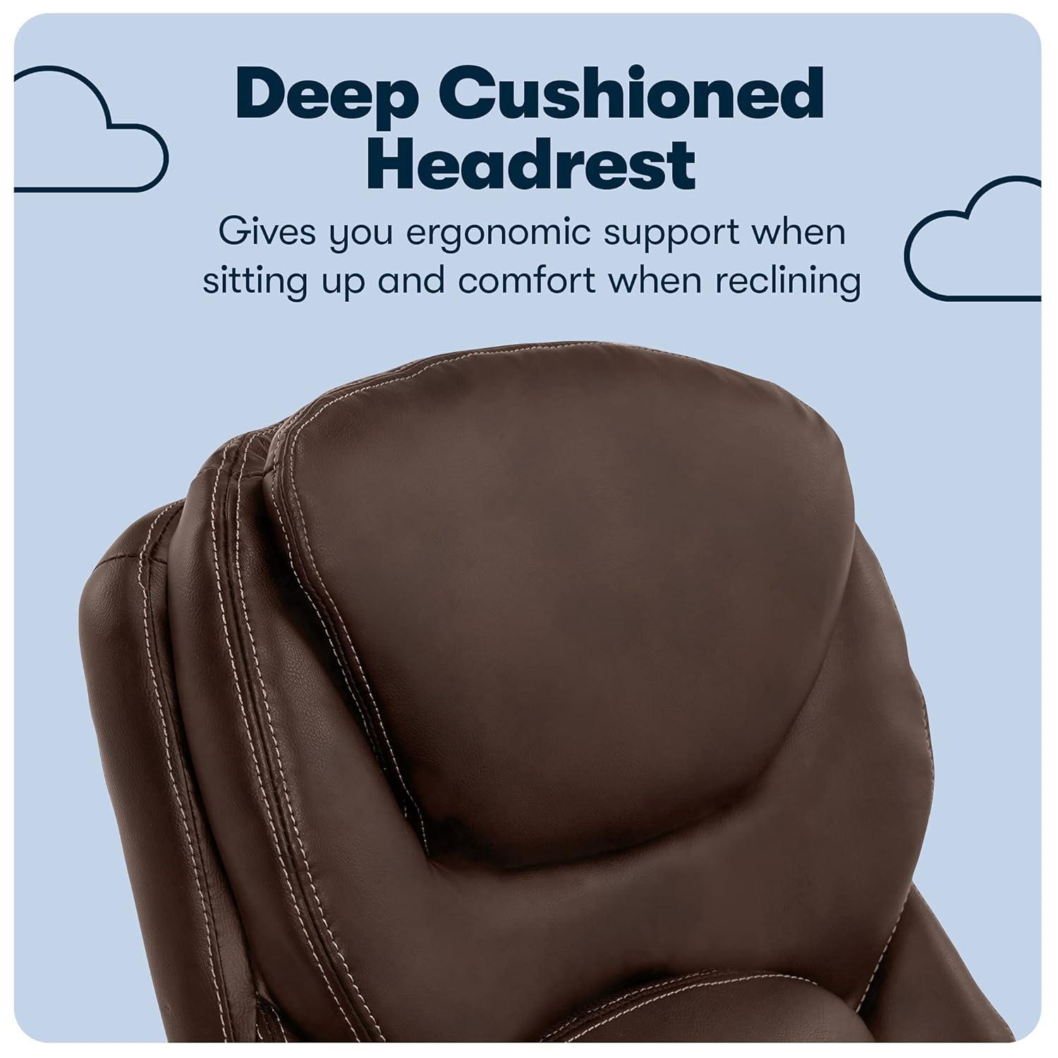 Serta Claremont Ergonomic Executive Office Chair with Back in Motion Technology and Lumbar Support