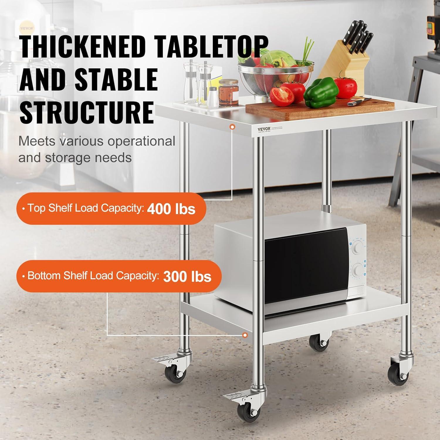 VEVOR Metal Kitchen Cart