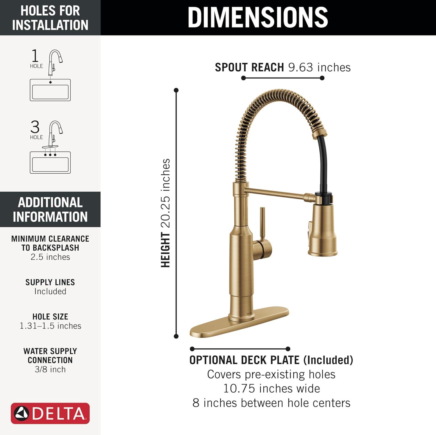 Theodora Pro Commercial Pull Down Sprayer Kitchen Sink Faucet, add ShieldSpray to spray options