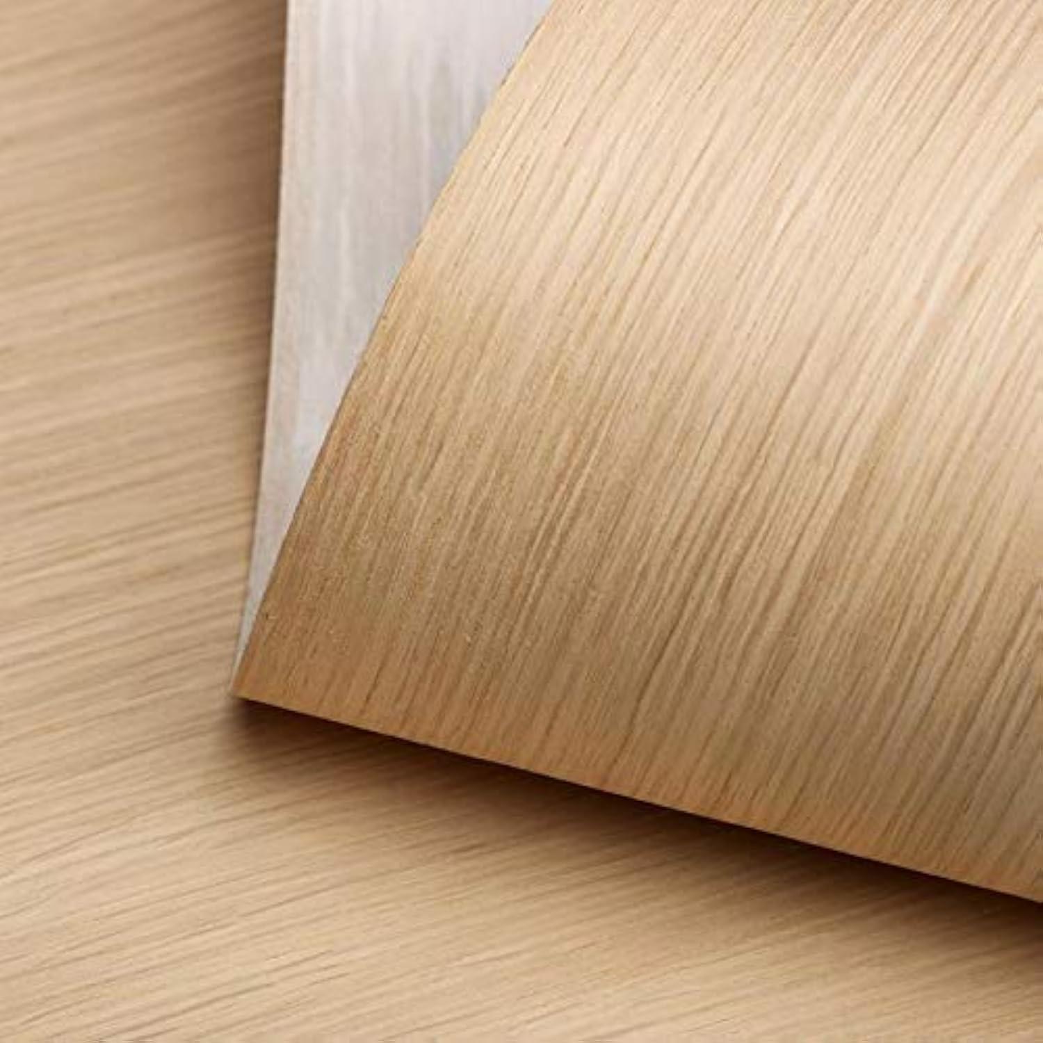 White Oak Rift Wood Veneer Sheet, 24” x 48”, Non Glued, 10 mil Paper Back, “A” Grade Veneer Face – Easy to Apply White Oak Veneer Sheet – Veneer Sheets for Restoration of Furniture