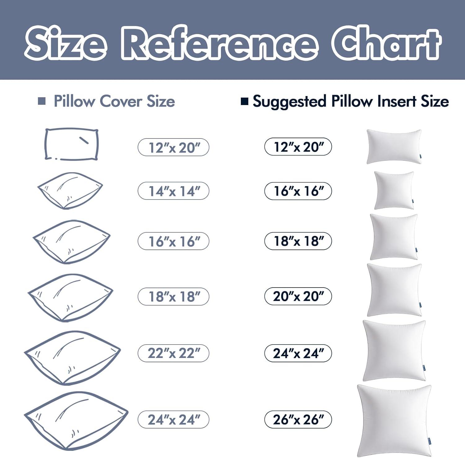 26'' White Cotton and Polyester Pillow Inserts Set of 2