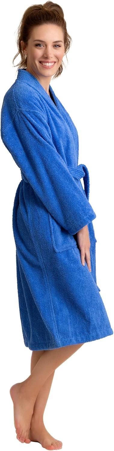 Ingobert Cotton Terry Cloth Mid-Calf Bathrobe with Pockets