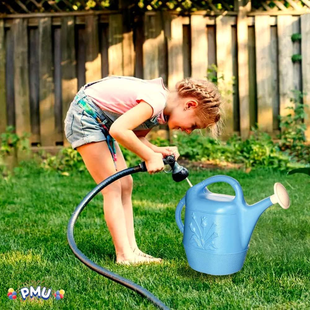 PMU PMU 2 Gallon Watering Can - Plastic Water Can with Detachable Sprinkler Head Pkg/1